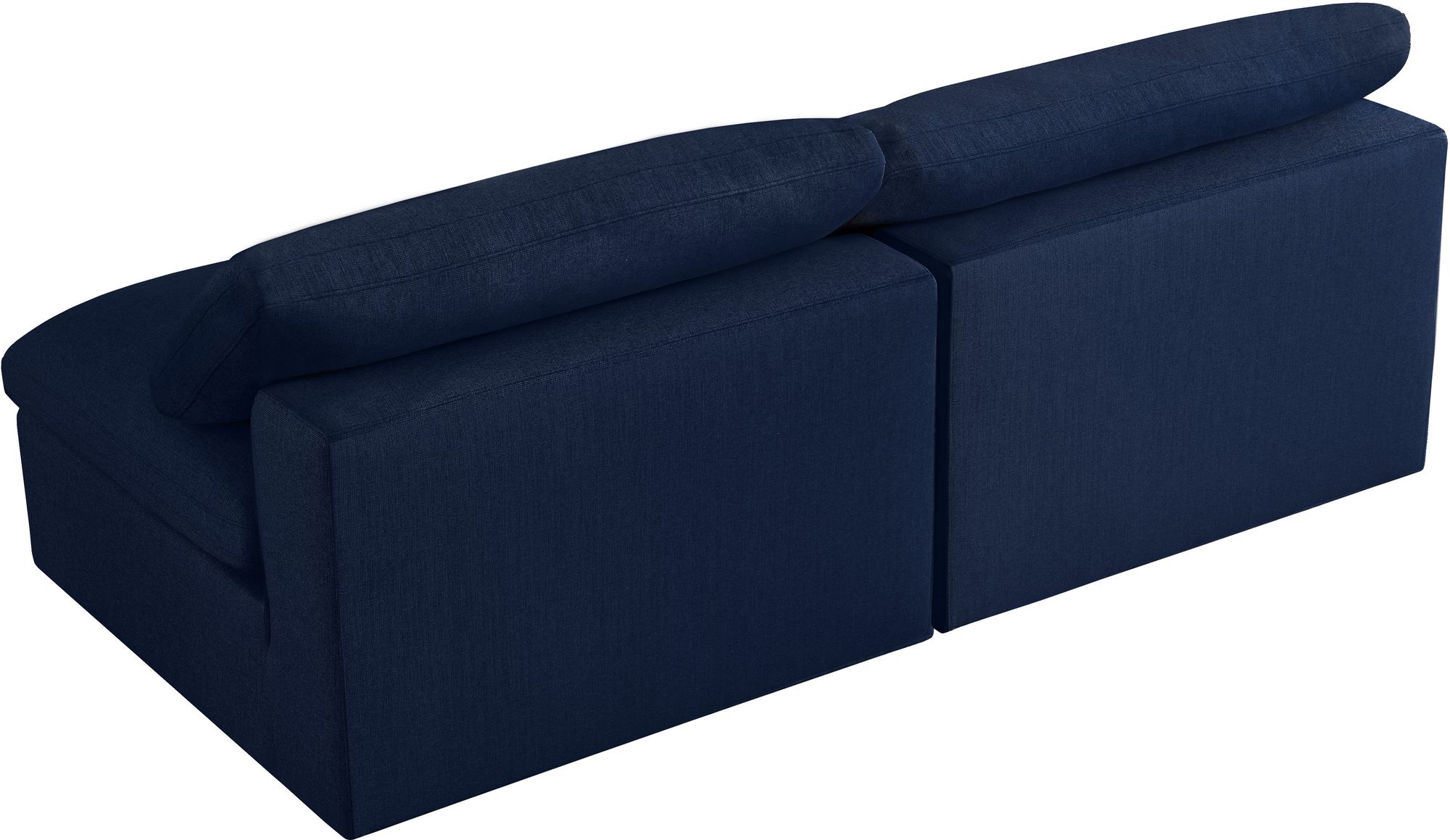 Serene 78" Linen Fabric Deluxe Comfort Modular Armless Sofa