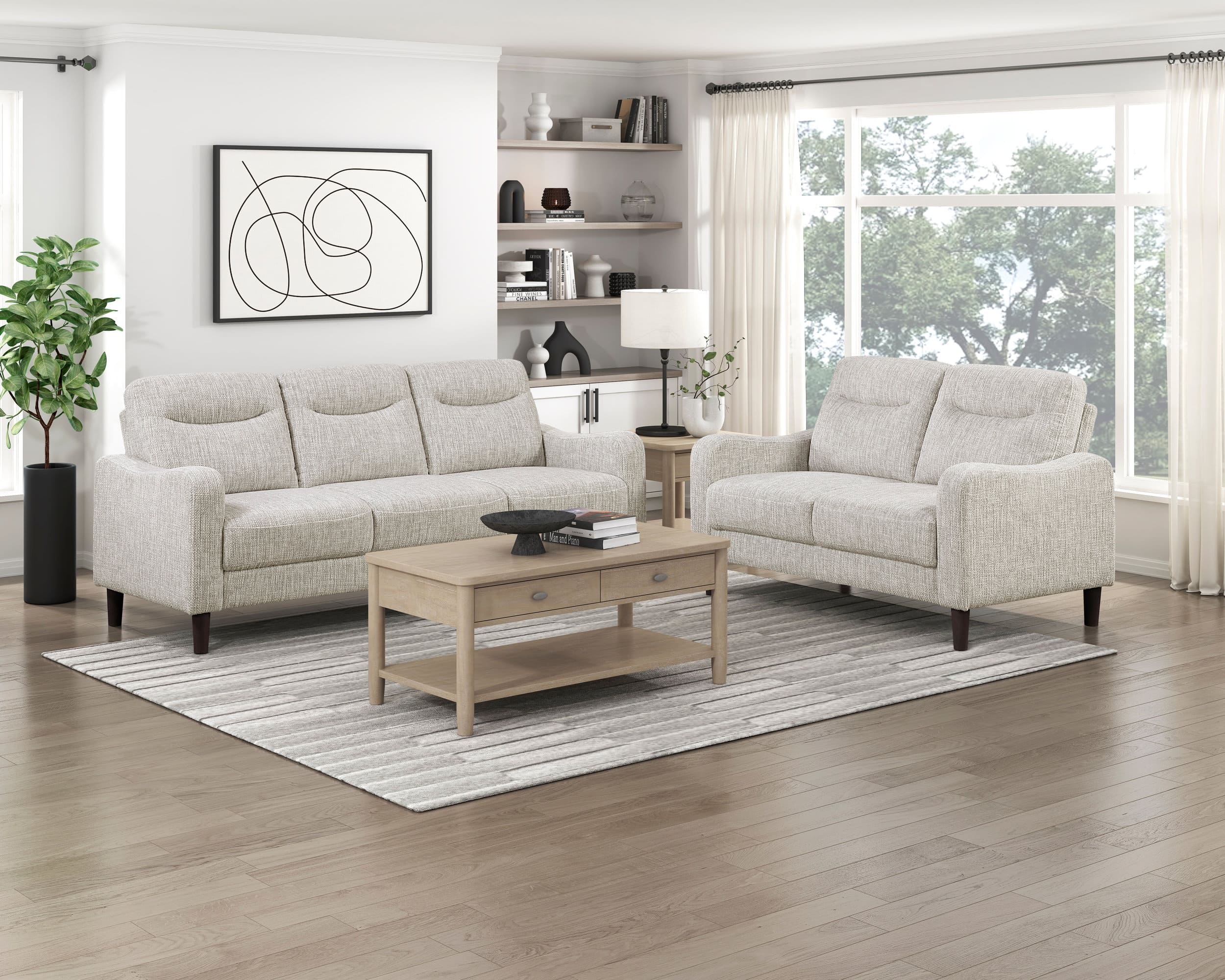 9180 Fabric Loveseat