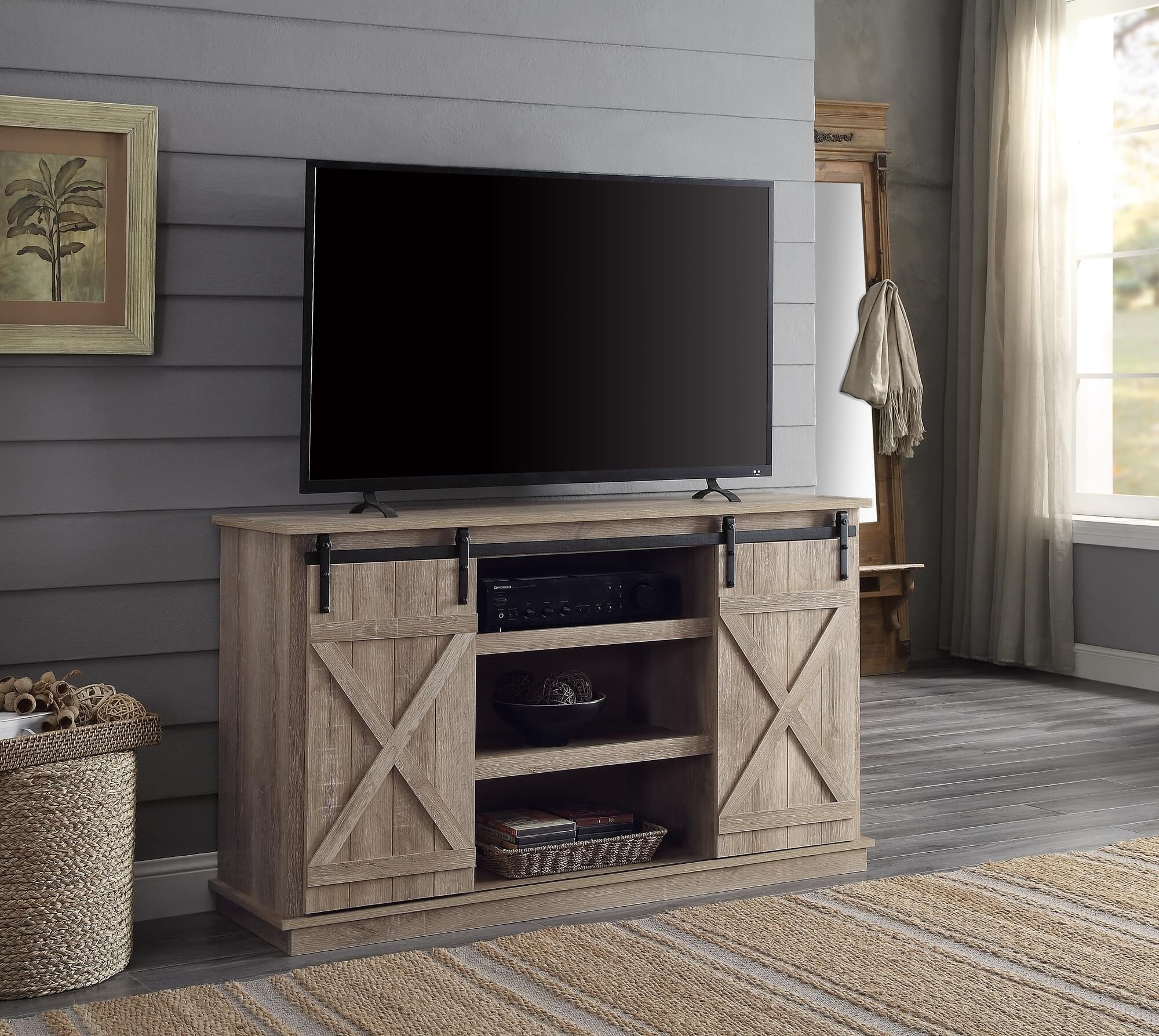 Bellona Wood/Wood Veneer TV Stand