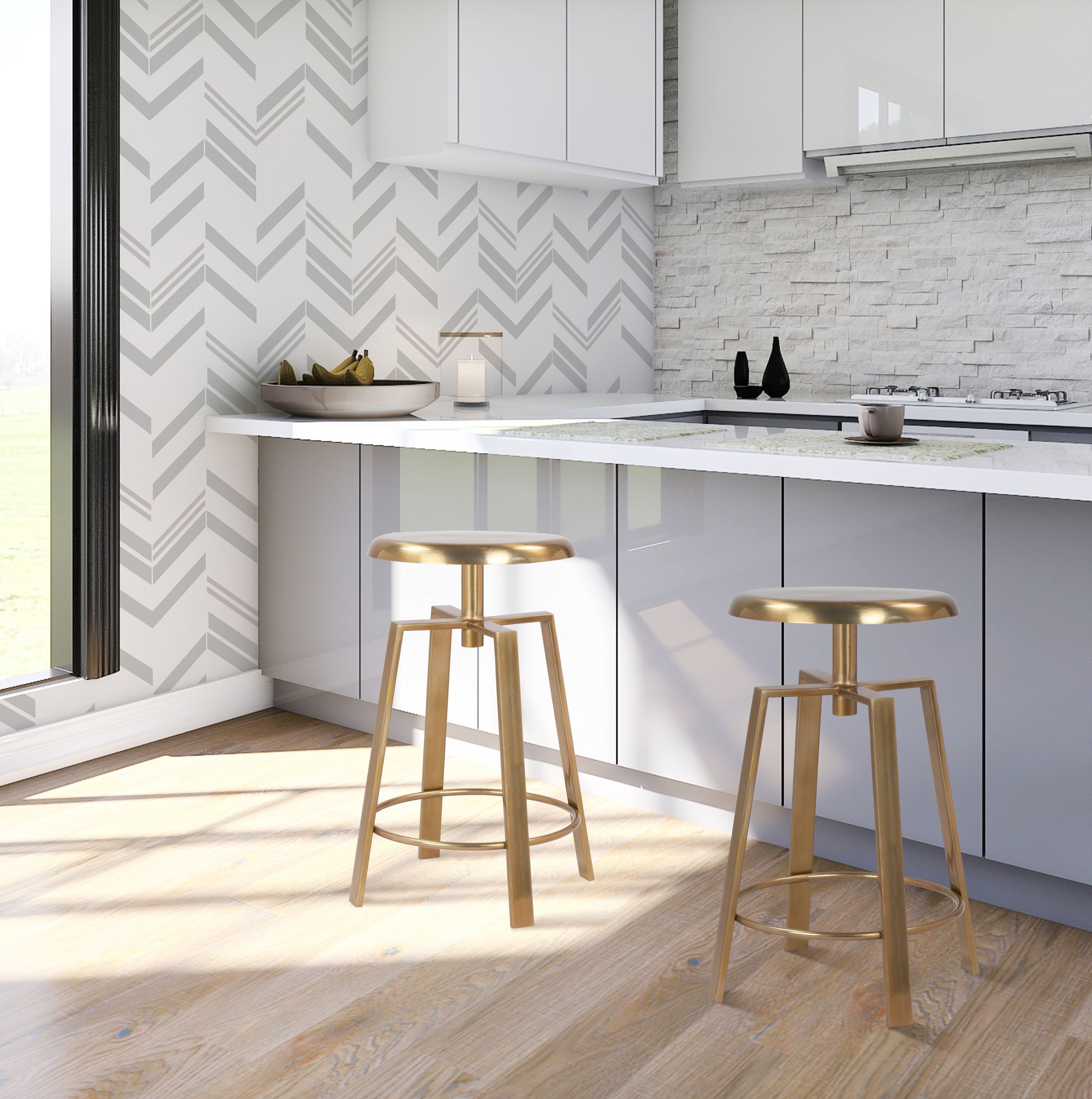Lang Adjustable Iron Stool
