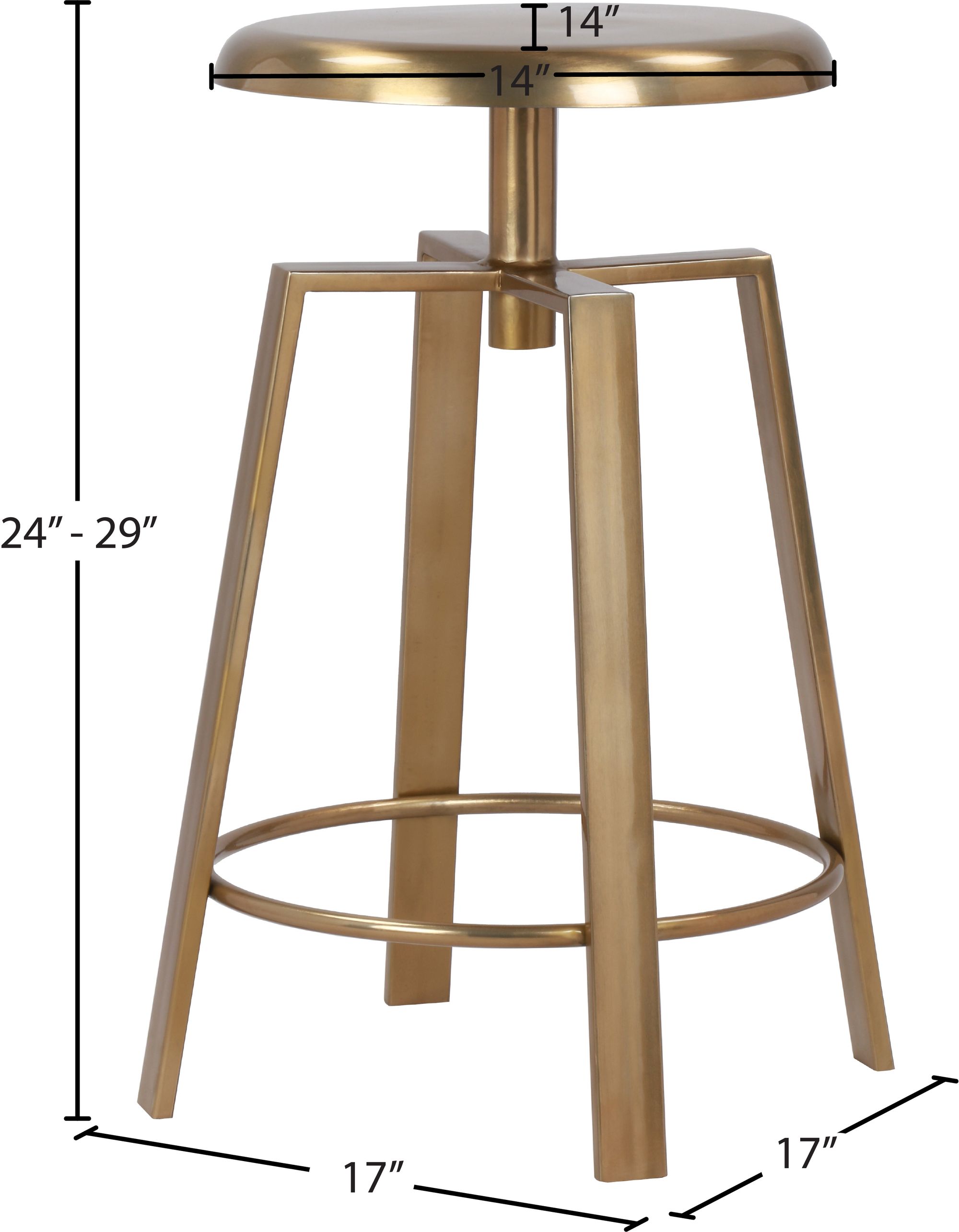 Lang Adjustable Iron Stool