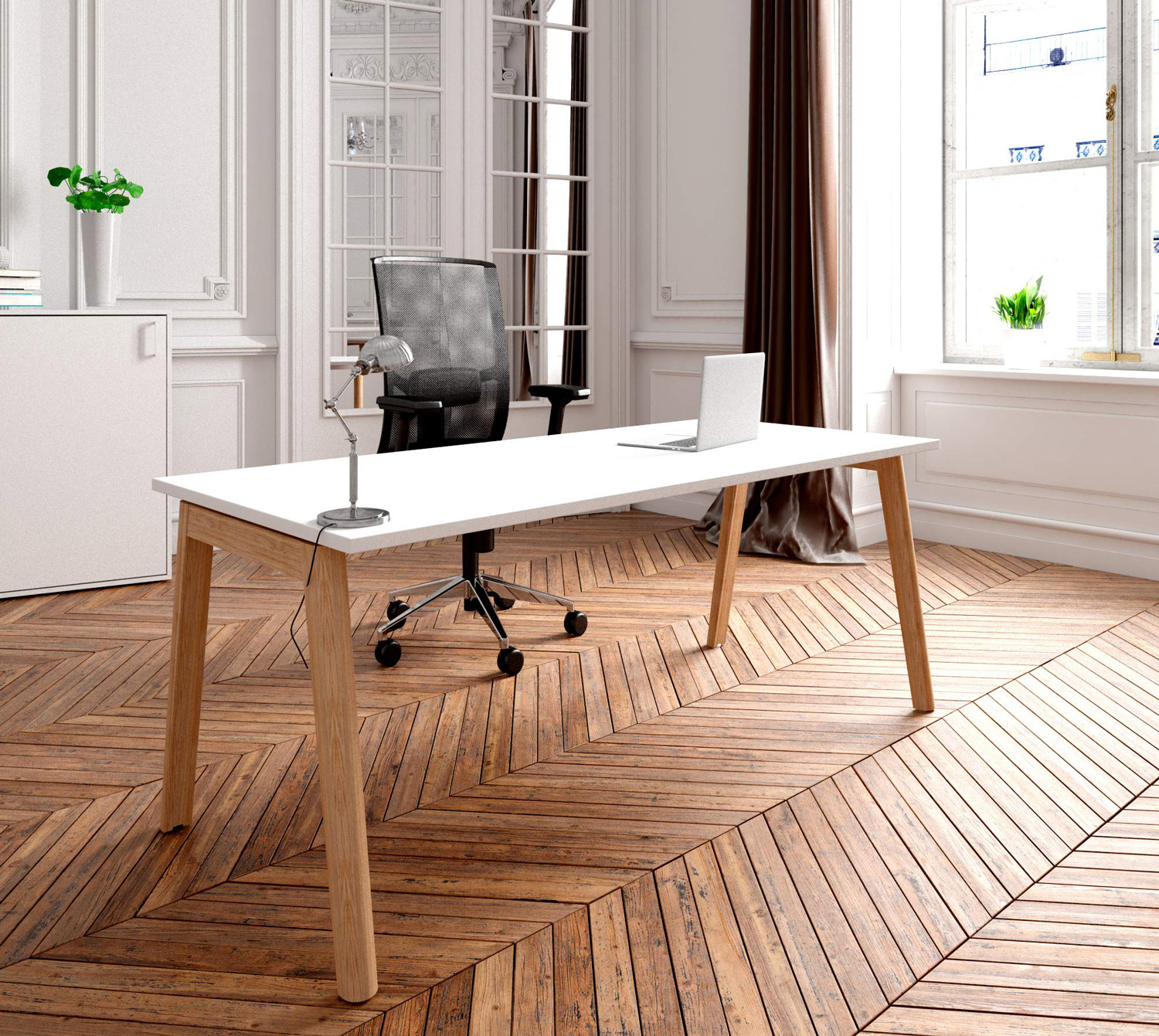 Nova Wood Melamine D31.5" Office Single Desk