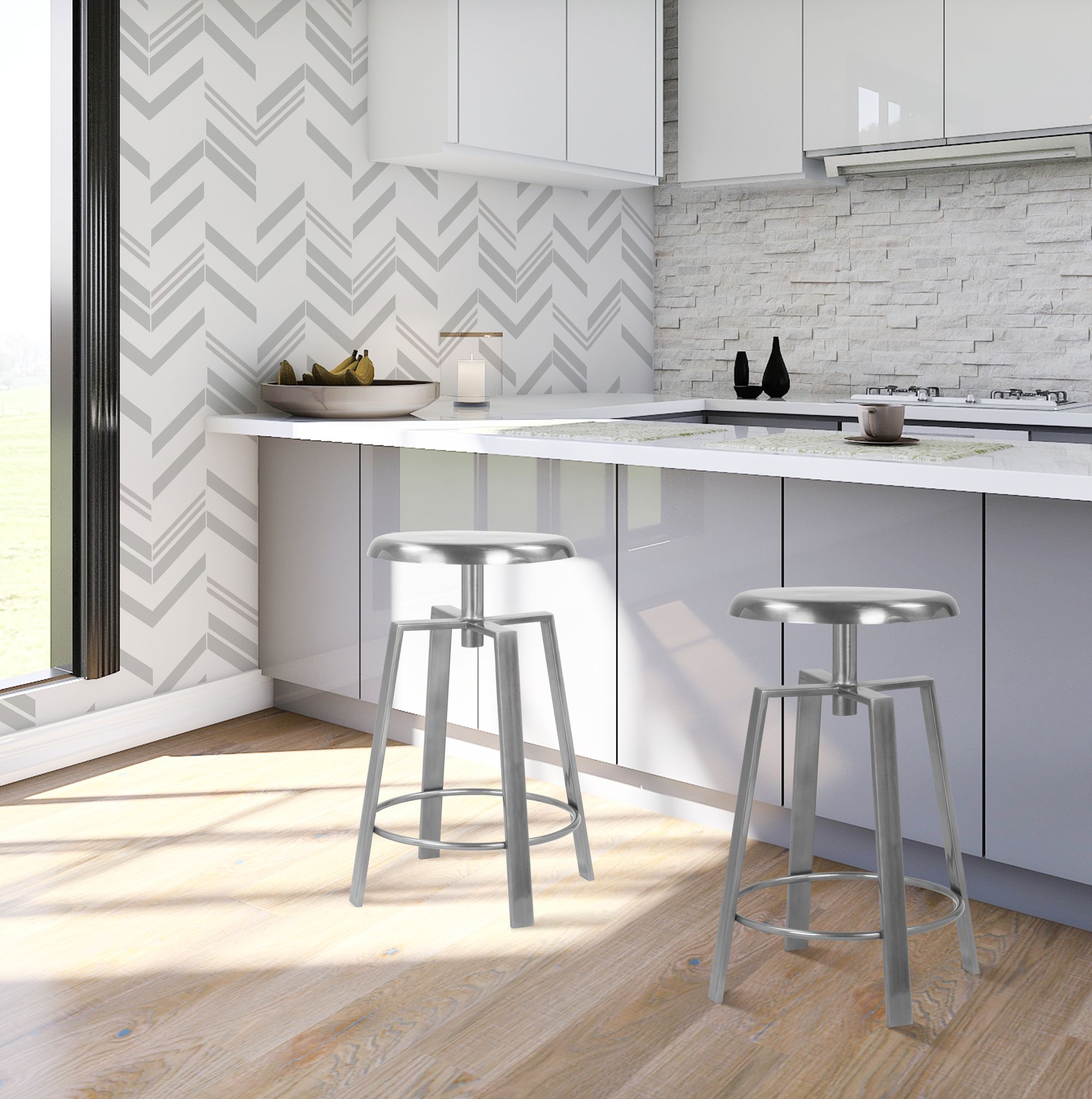 Lang Adjustable Iron Stool