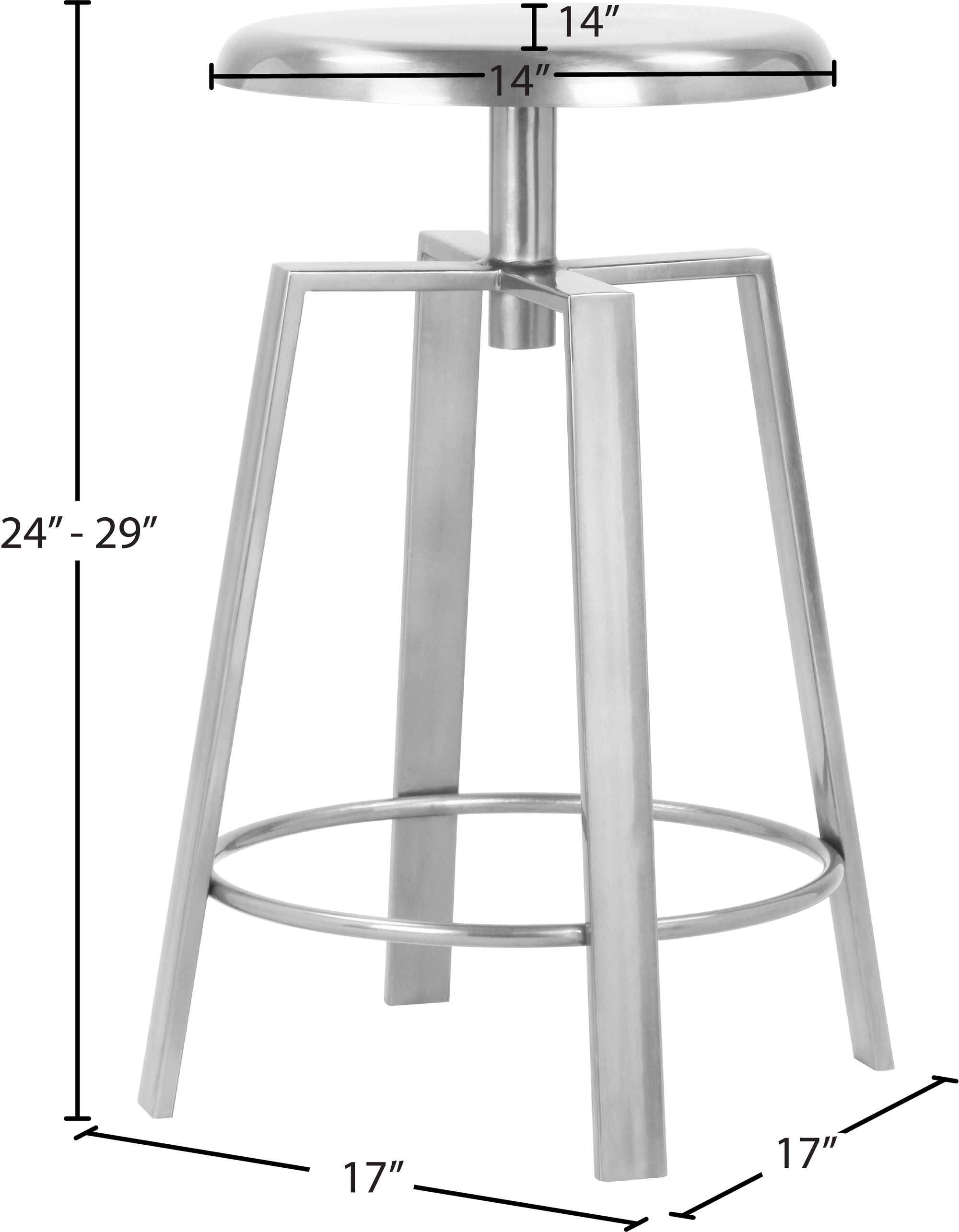 Lang Adjustable Iron Stool