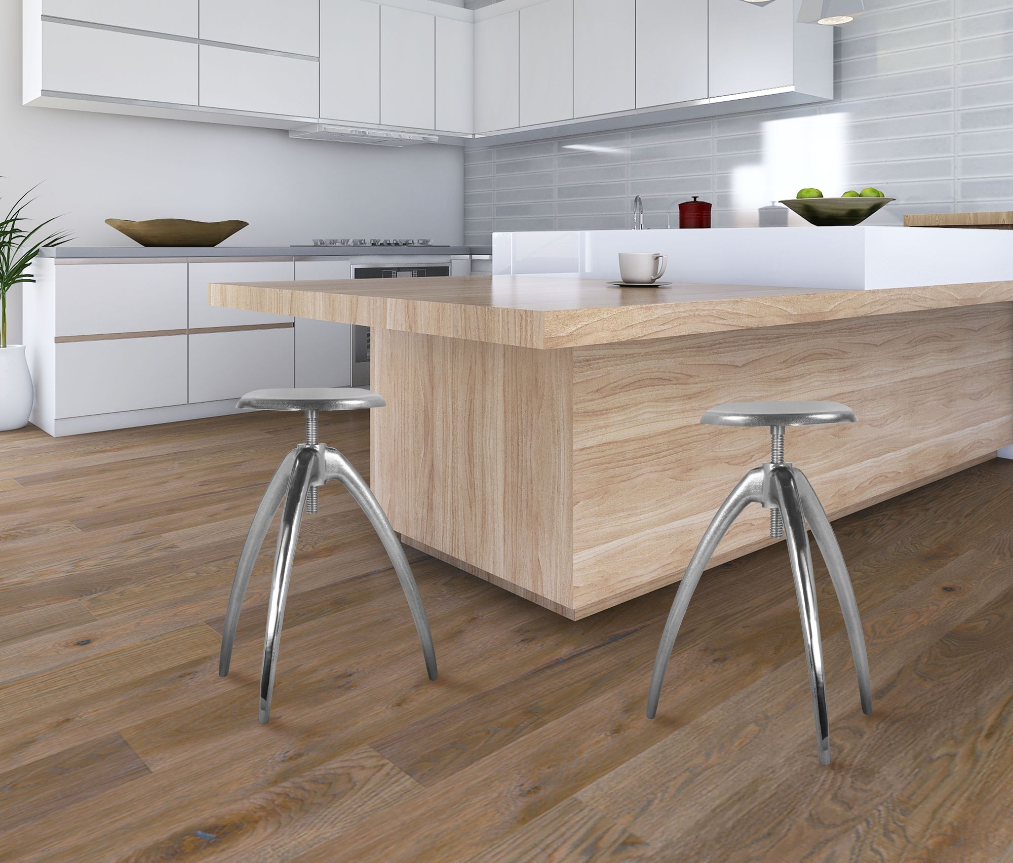 Clara Adjustable Aluminum Stool
