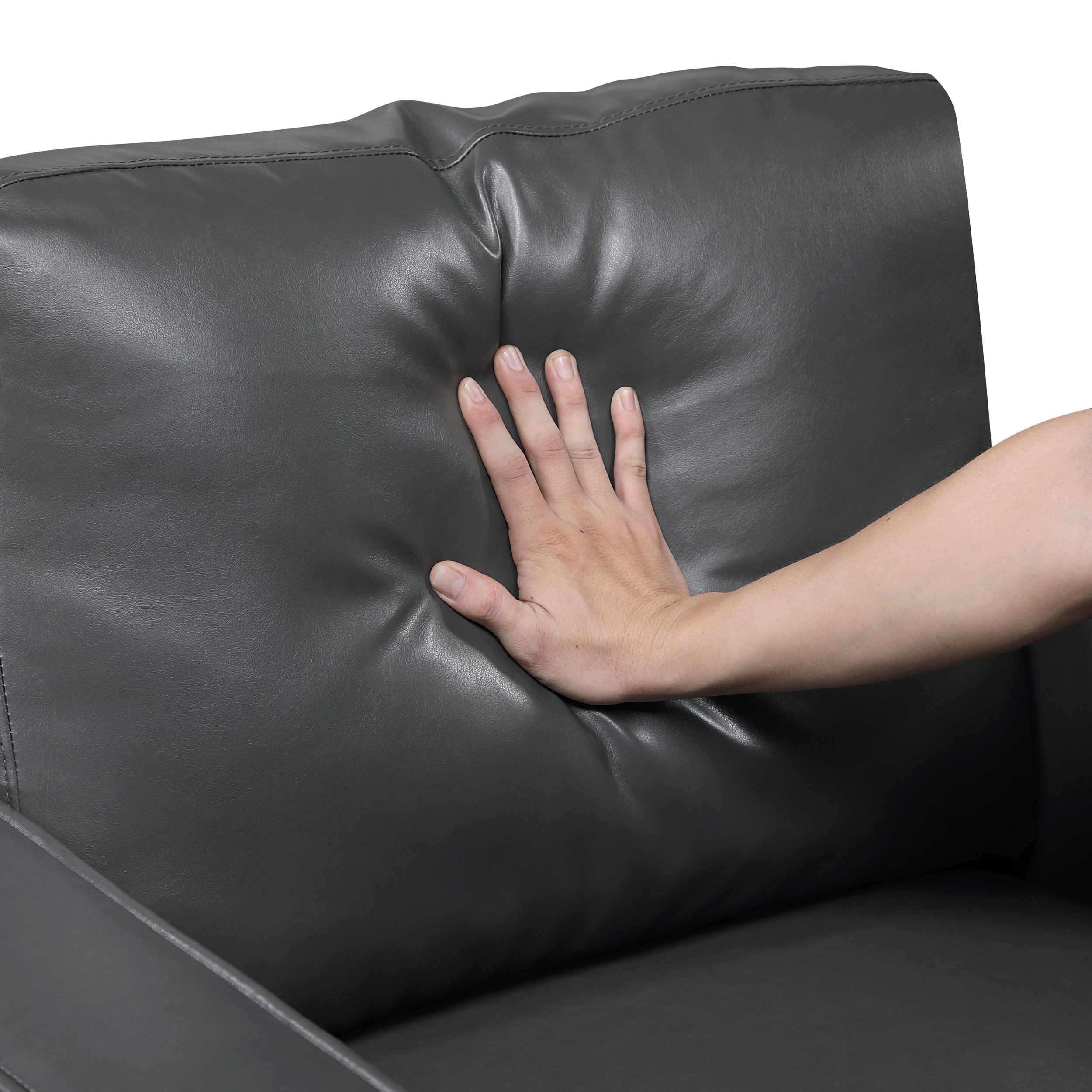 Malcolm Faux Leather Sofa