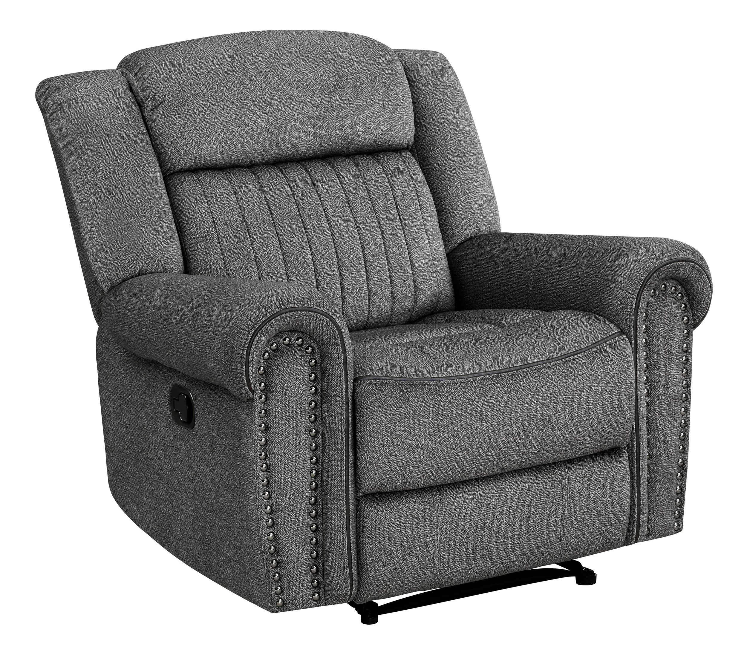 Brennen Microfiber Double Reclining Living Room Set