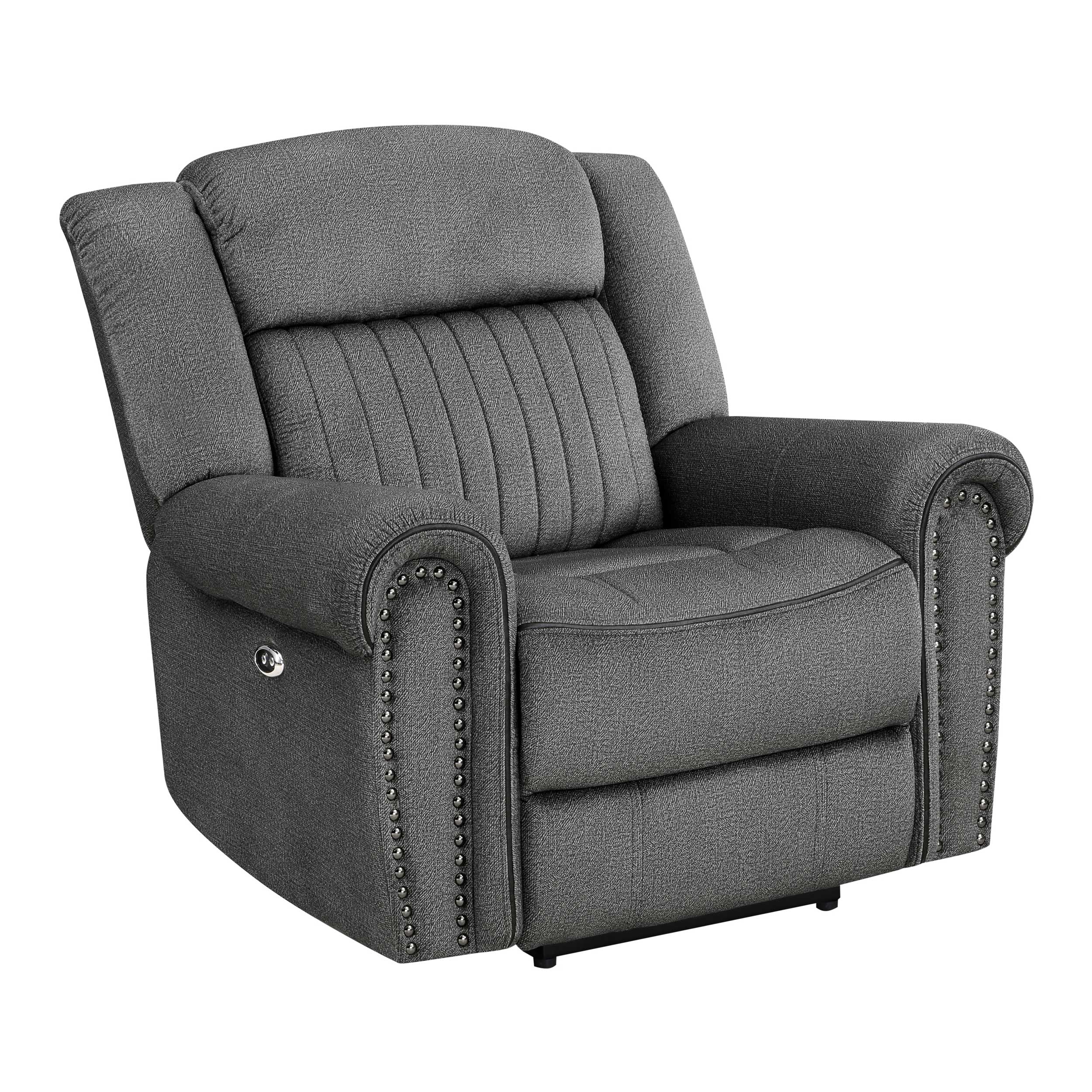 Brennen Microfiber Power Double Reclining Living Room Set