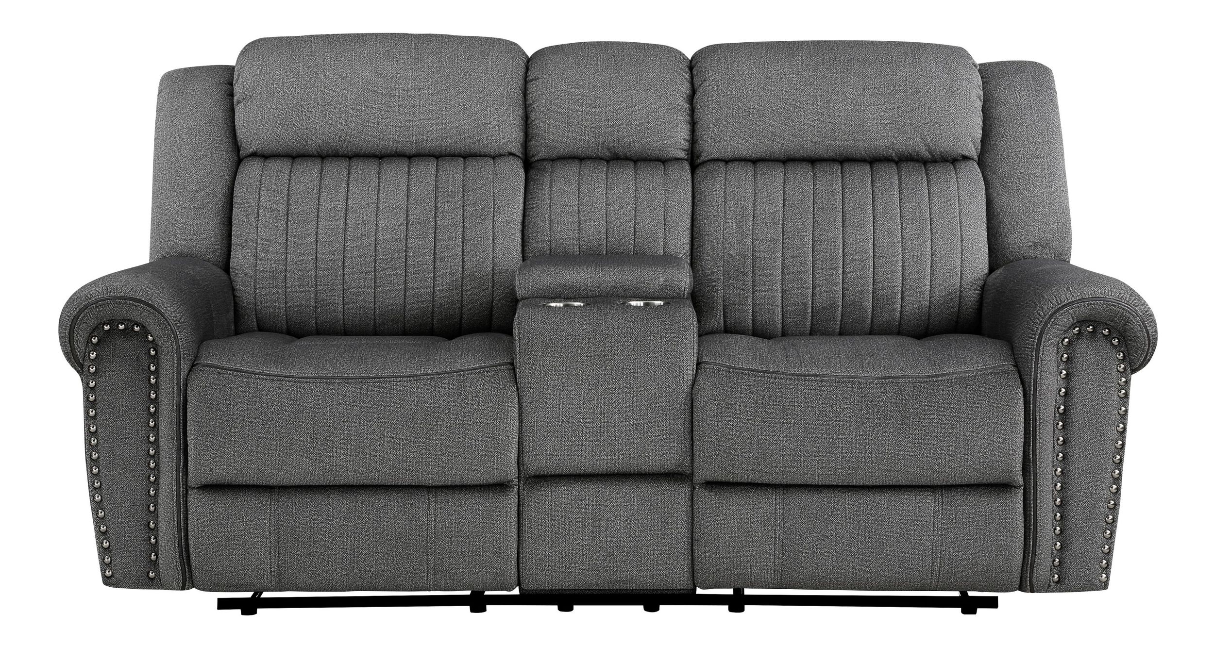Brennen Microfiber Double Reclining Living Room Set