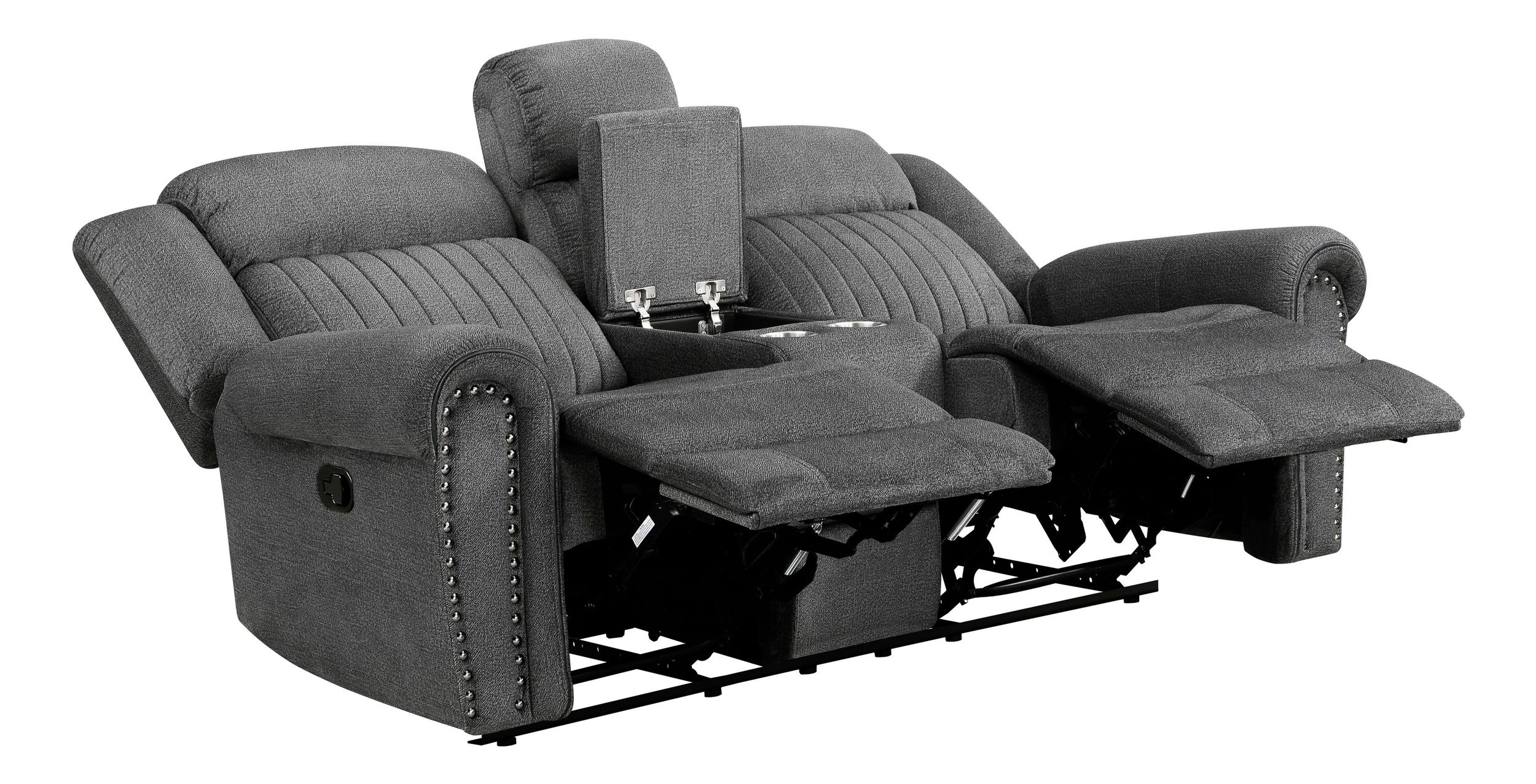 Brennen Microfiber Double Reclining Living Room Set