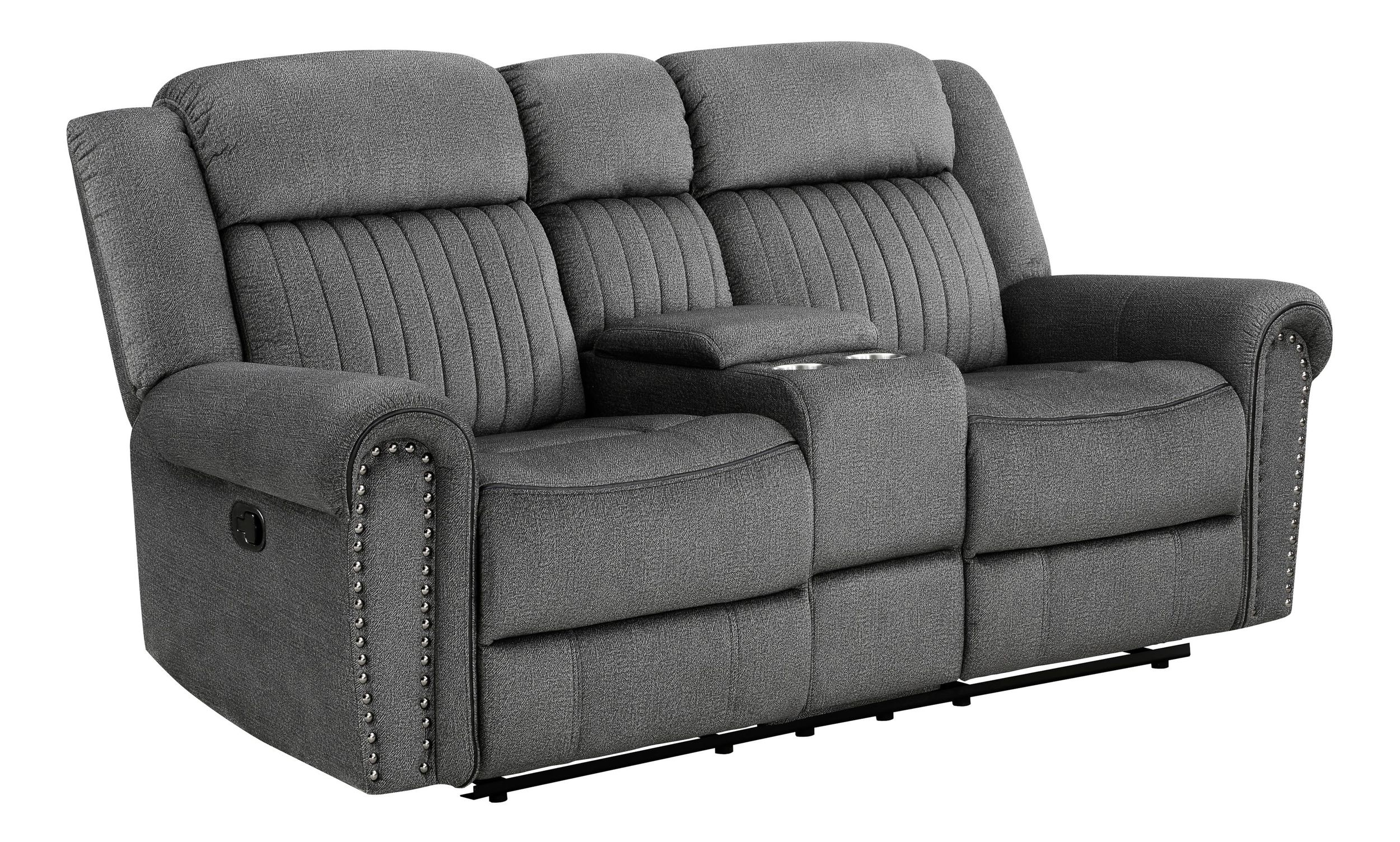 Brennen Microfiber Double Reclining Living Room Set