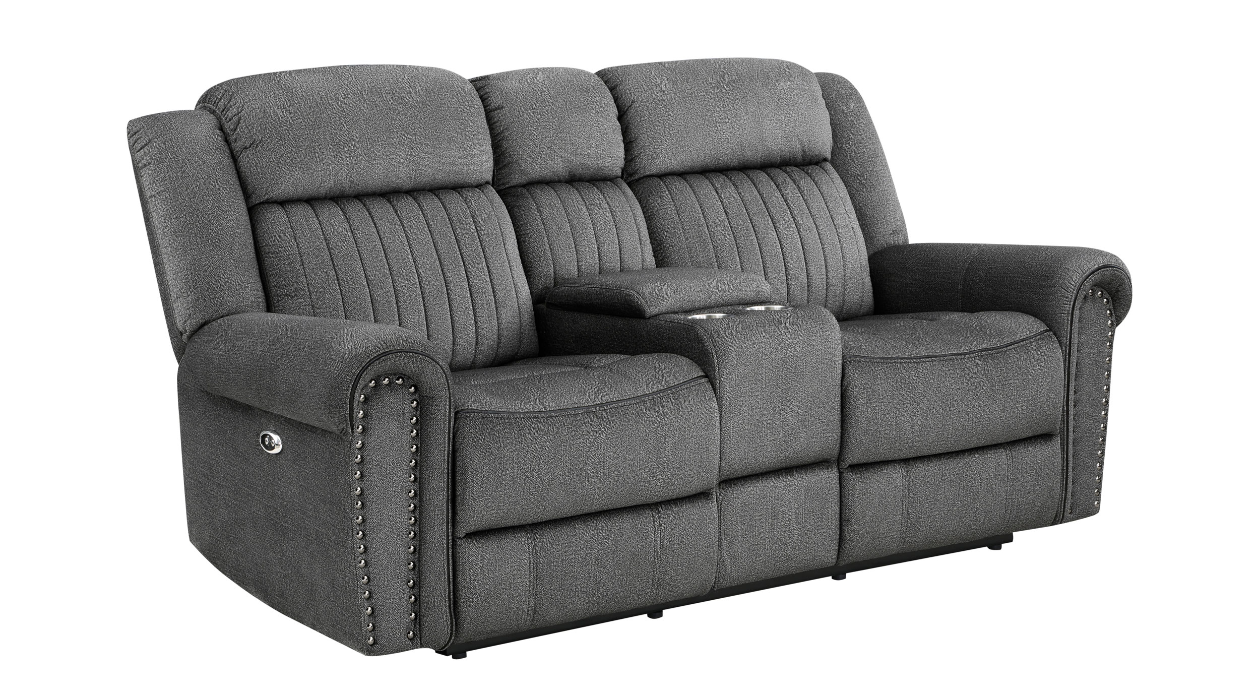 Brennen Microfiber Power Double Reclining Living Room Set