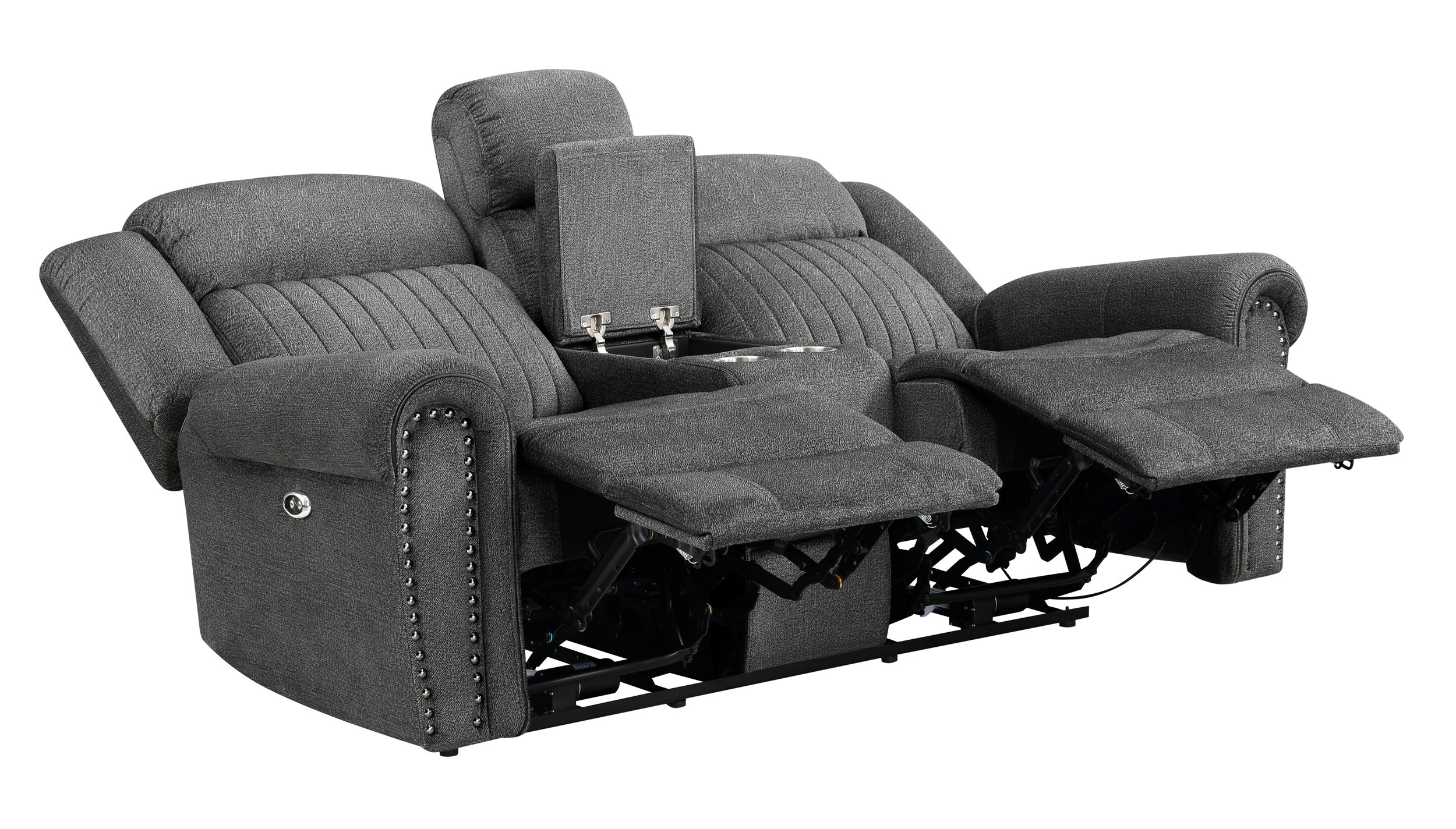 Brennen Microfiber Power Double Reclining Living Room Set