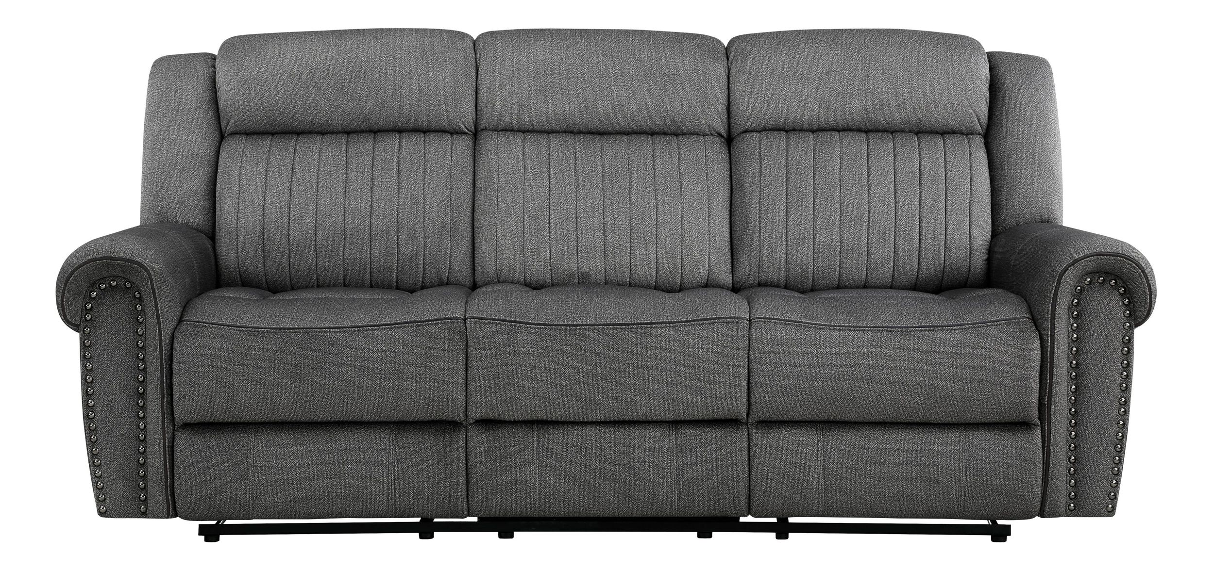 Brennen Microfiber Double Reclining Living Room Set