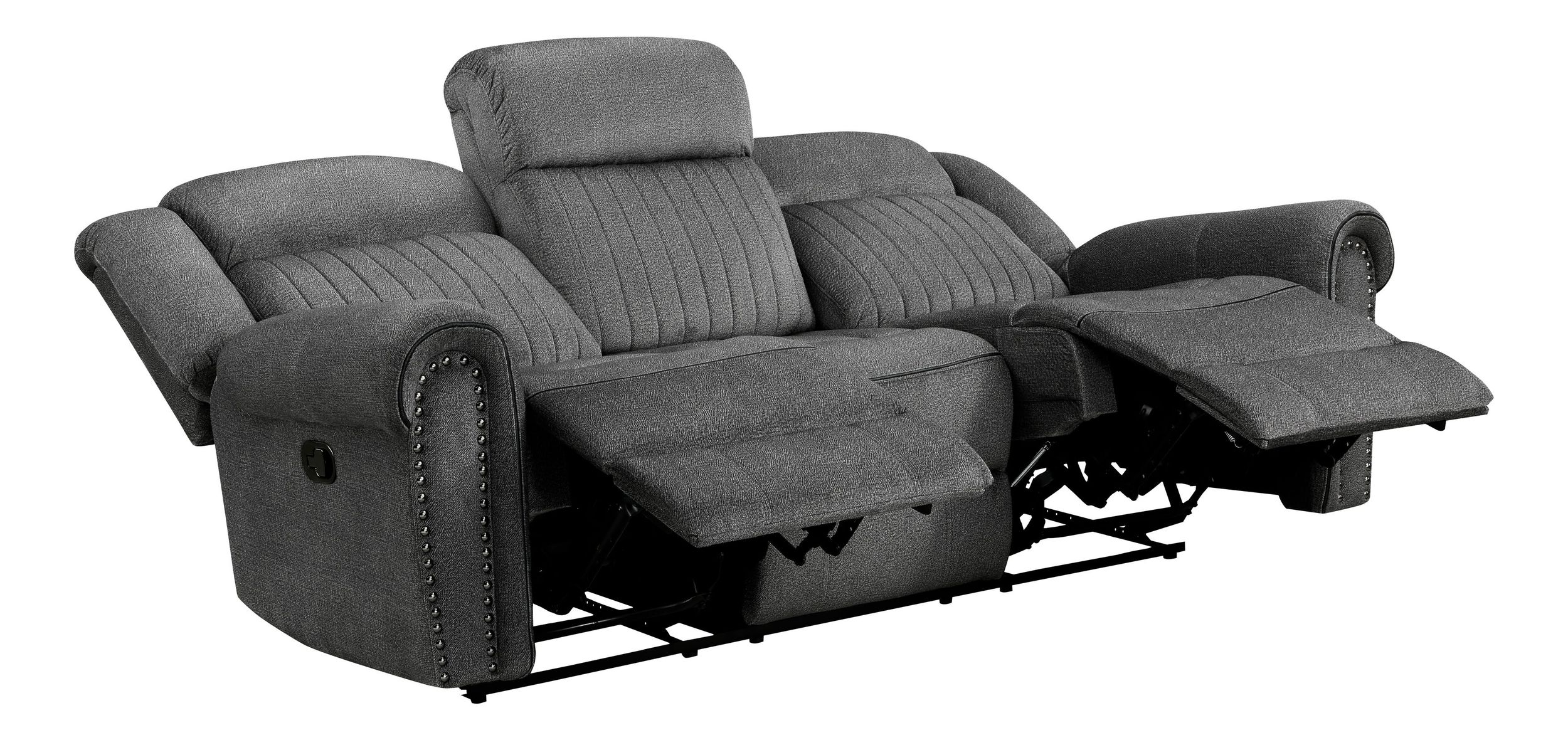 Brennen Microfiber Double Reclining Living Room Set