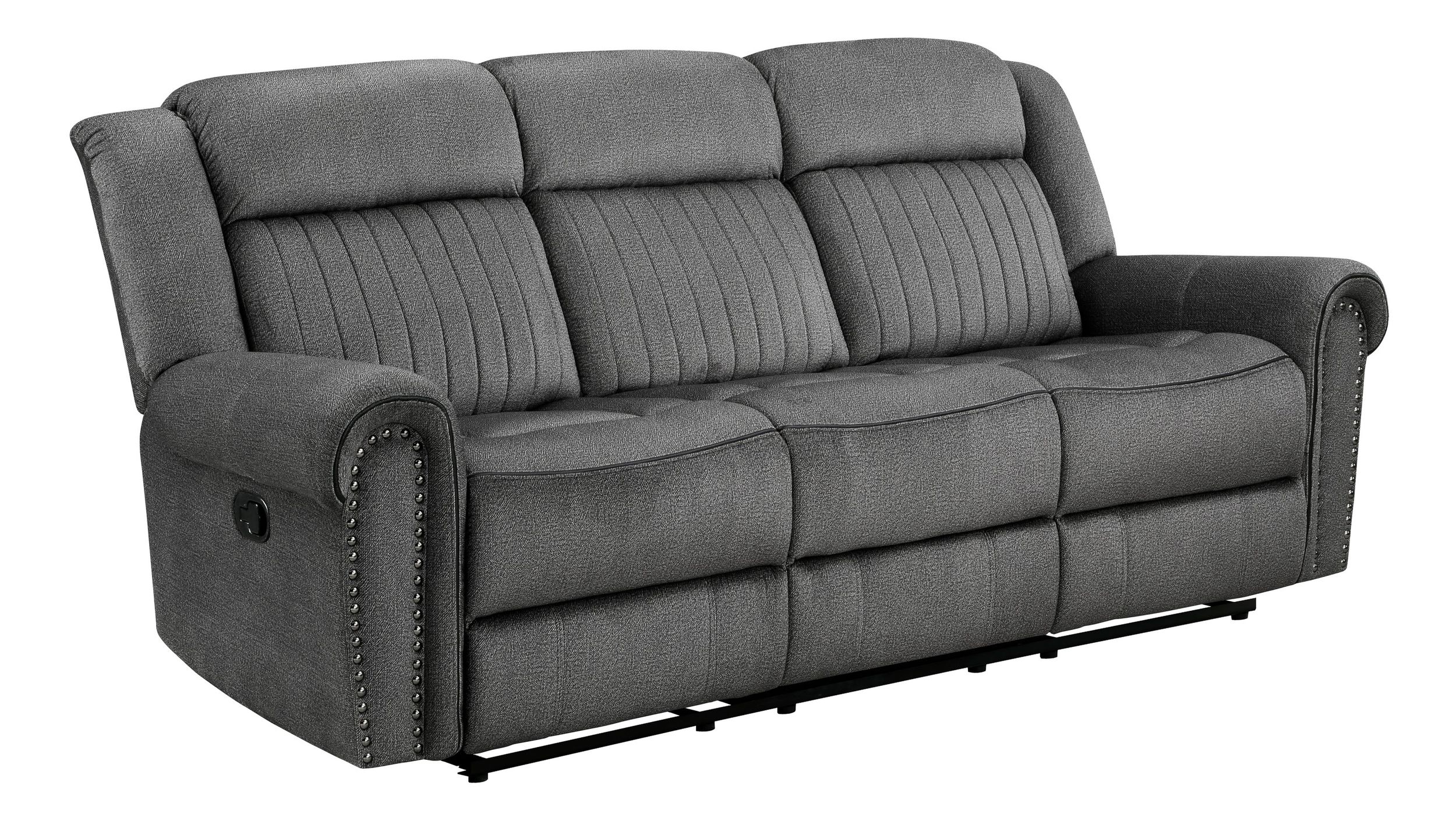 Brennen Microfiber Double Reclining Living Room Set