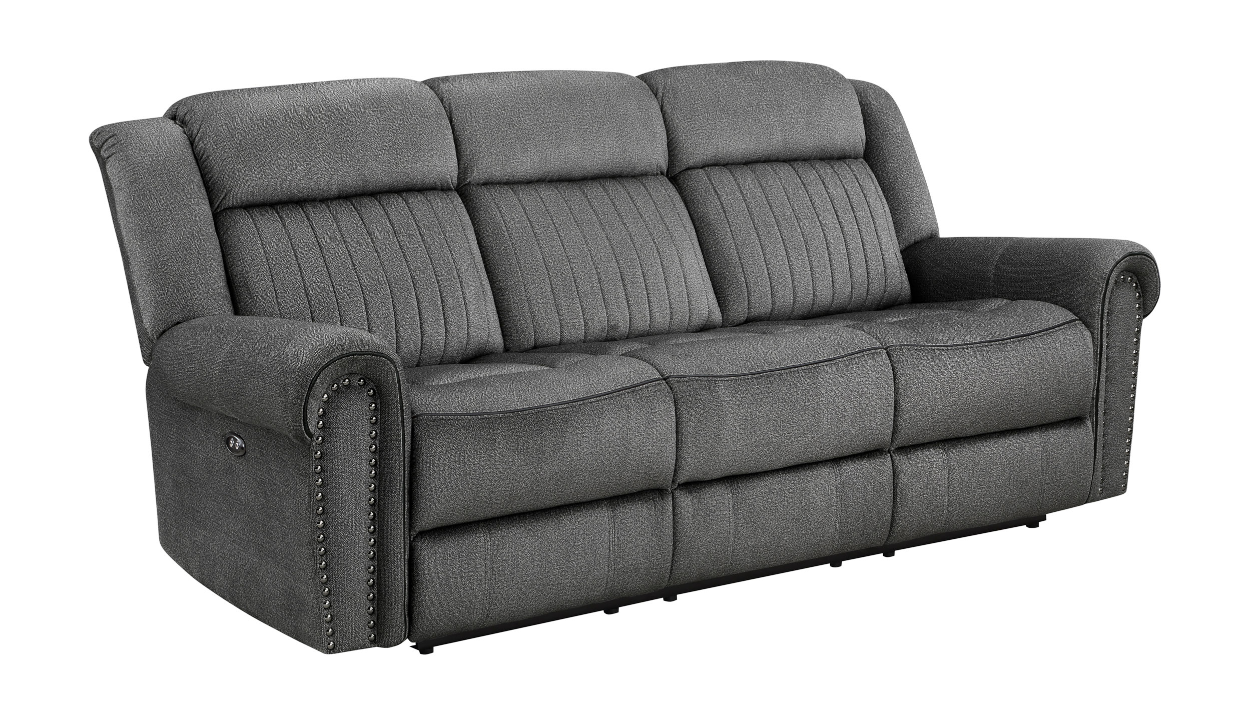 Brennen Microfiber Power Double Reclining Living Room Set
