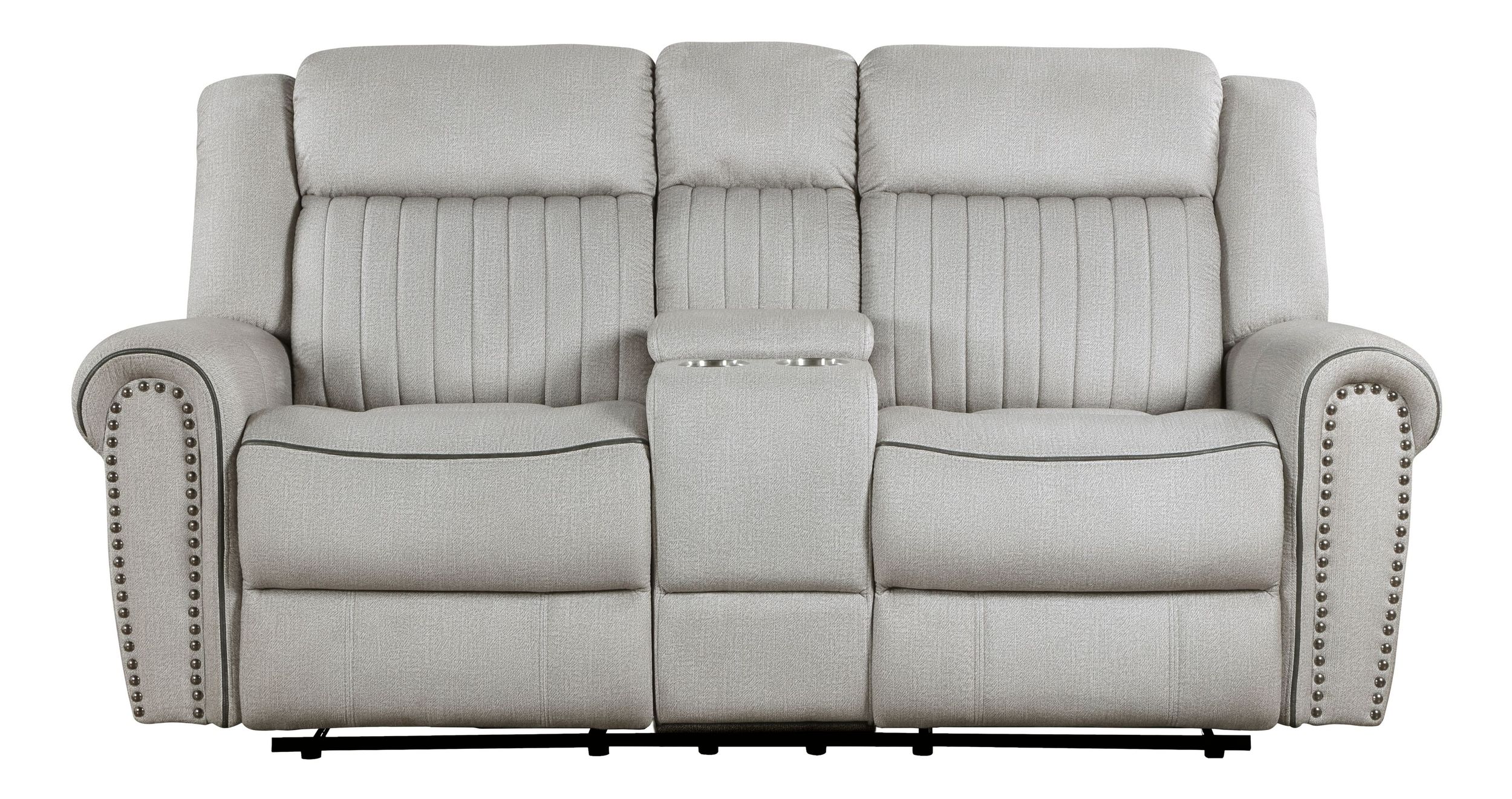 Brennen Microfiber Double Reclining Living Room Set