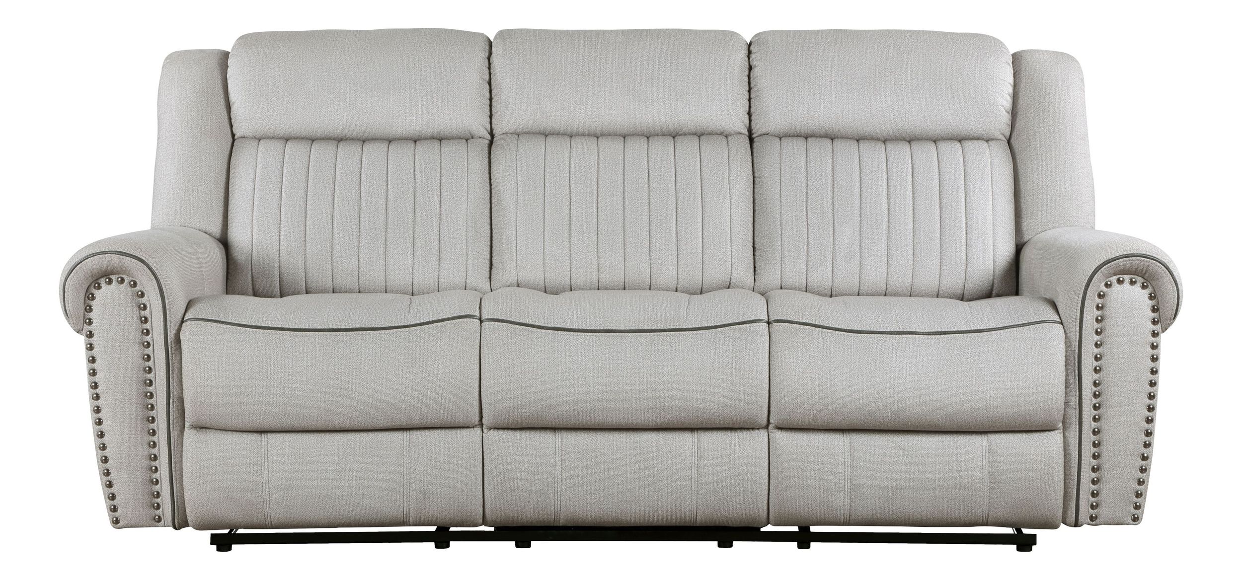 Brennen Microfiber Double Reclining Living Room Set