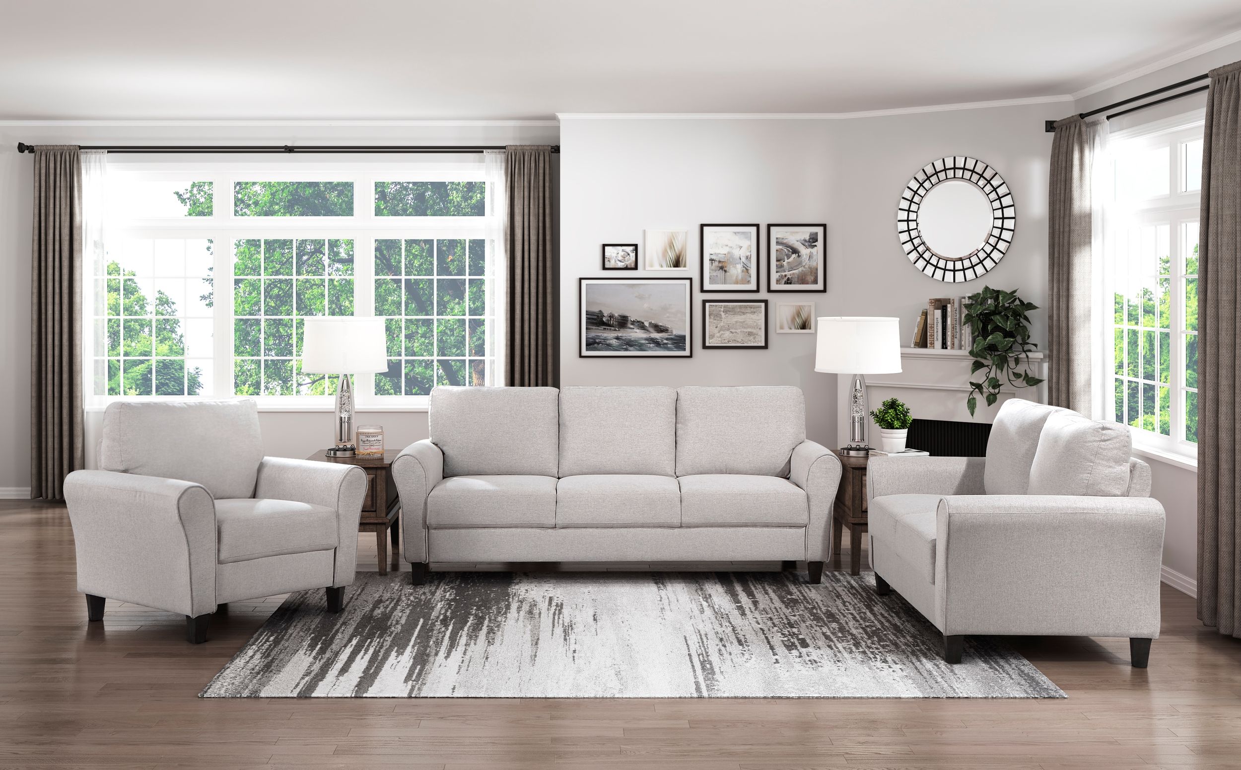 Ellery Chenille Living Room Set