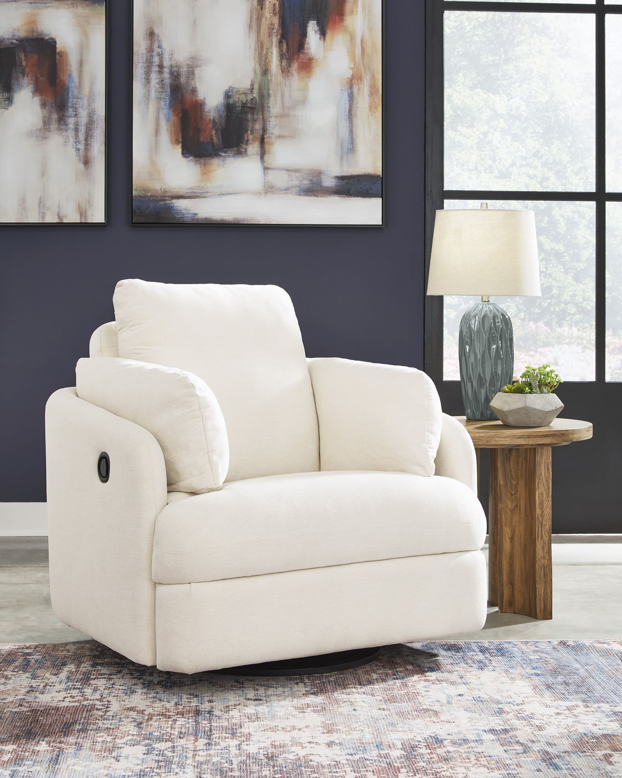Modmax 6-Piece U-Shaped Polyester Sectional w/RAF Chaise & Audio Console