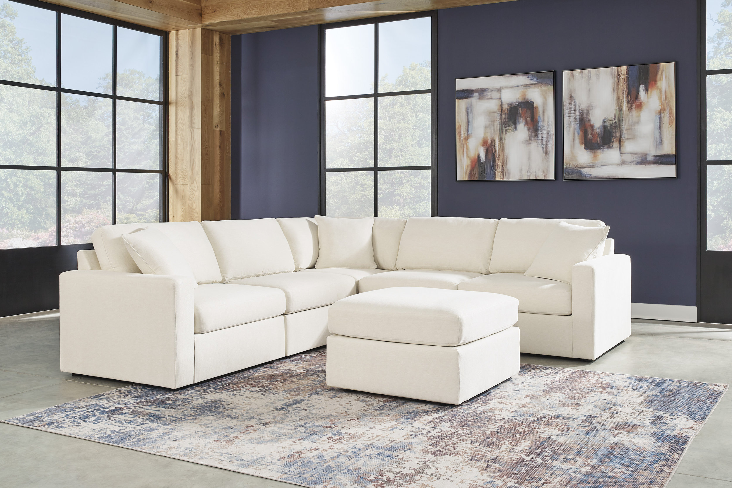 Modmax 5-piece Sectional and Ottoman