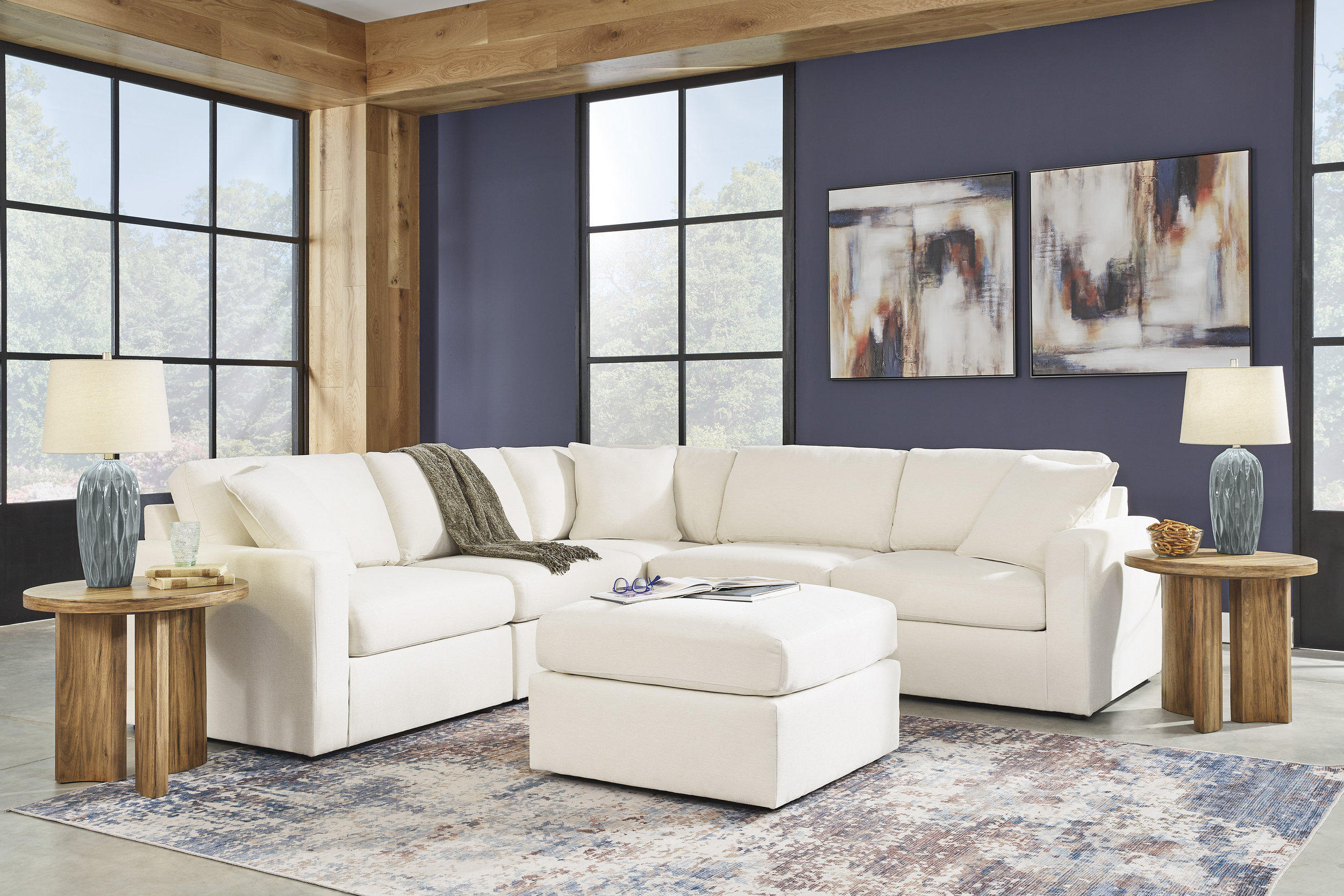 Modmax 5-piece Sectional and Ottoman