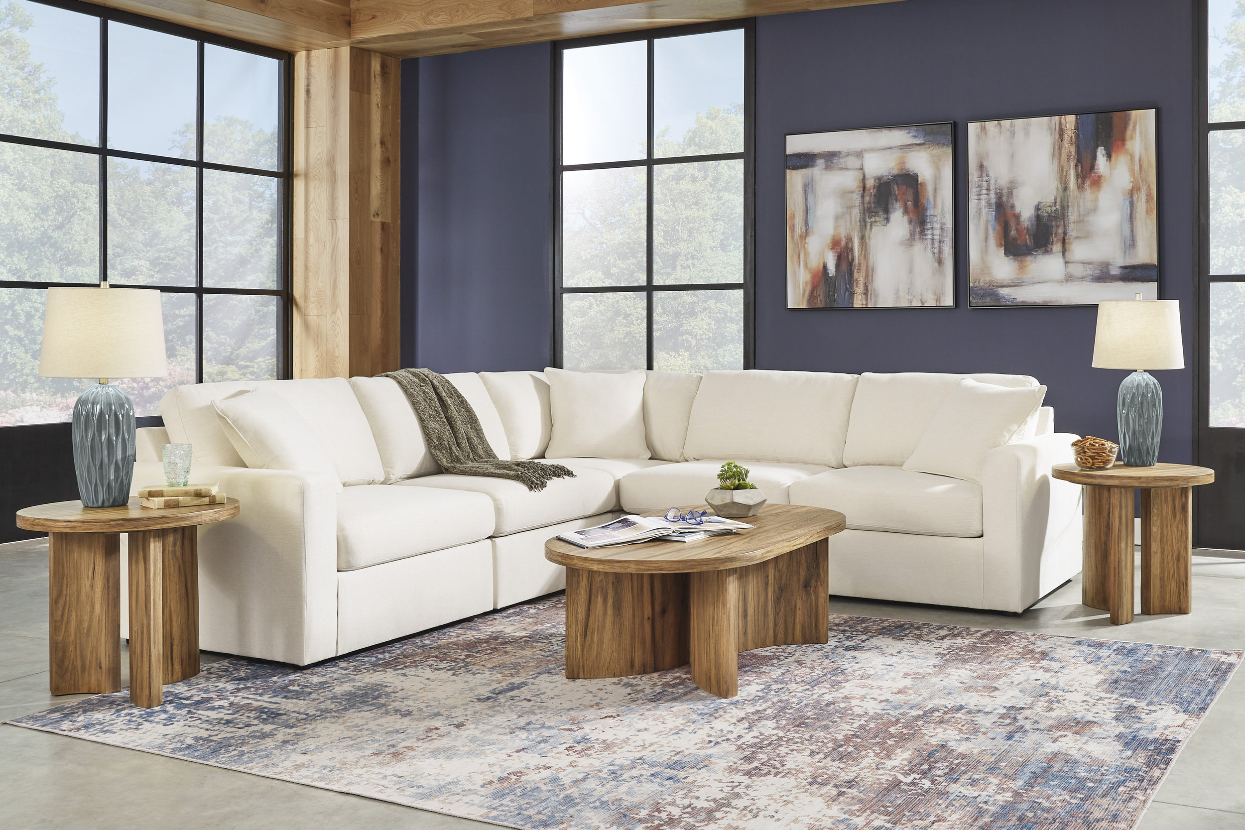 Modmax 5-piece Sectional and Ottoman