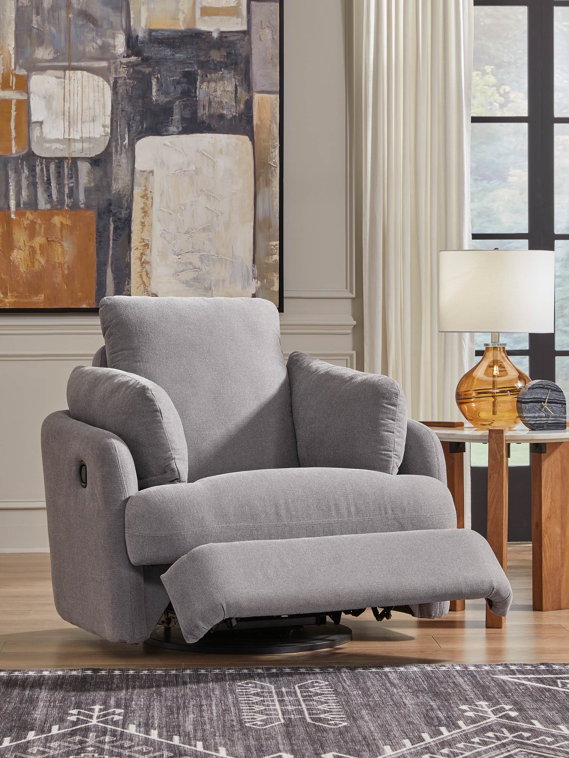 Signature Design by Ashley Modmax Contemporary Indoor Upholstered Press-Back Rocker 
