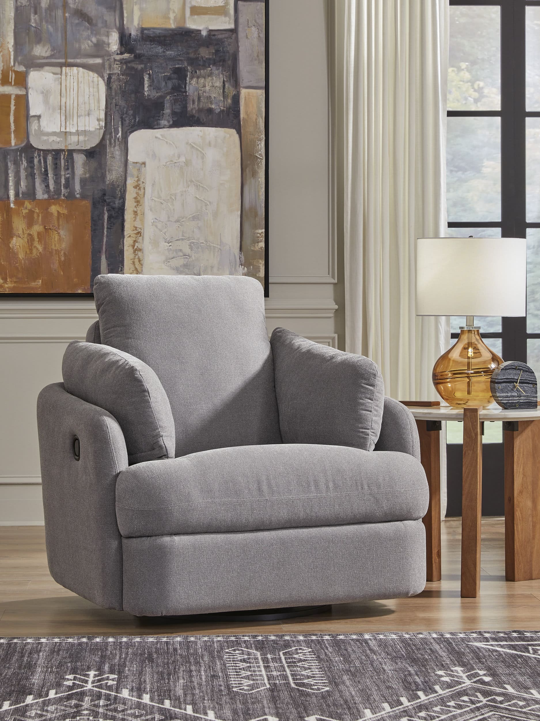 Modmax Swivel Glider Chair Living Room
