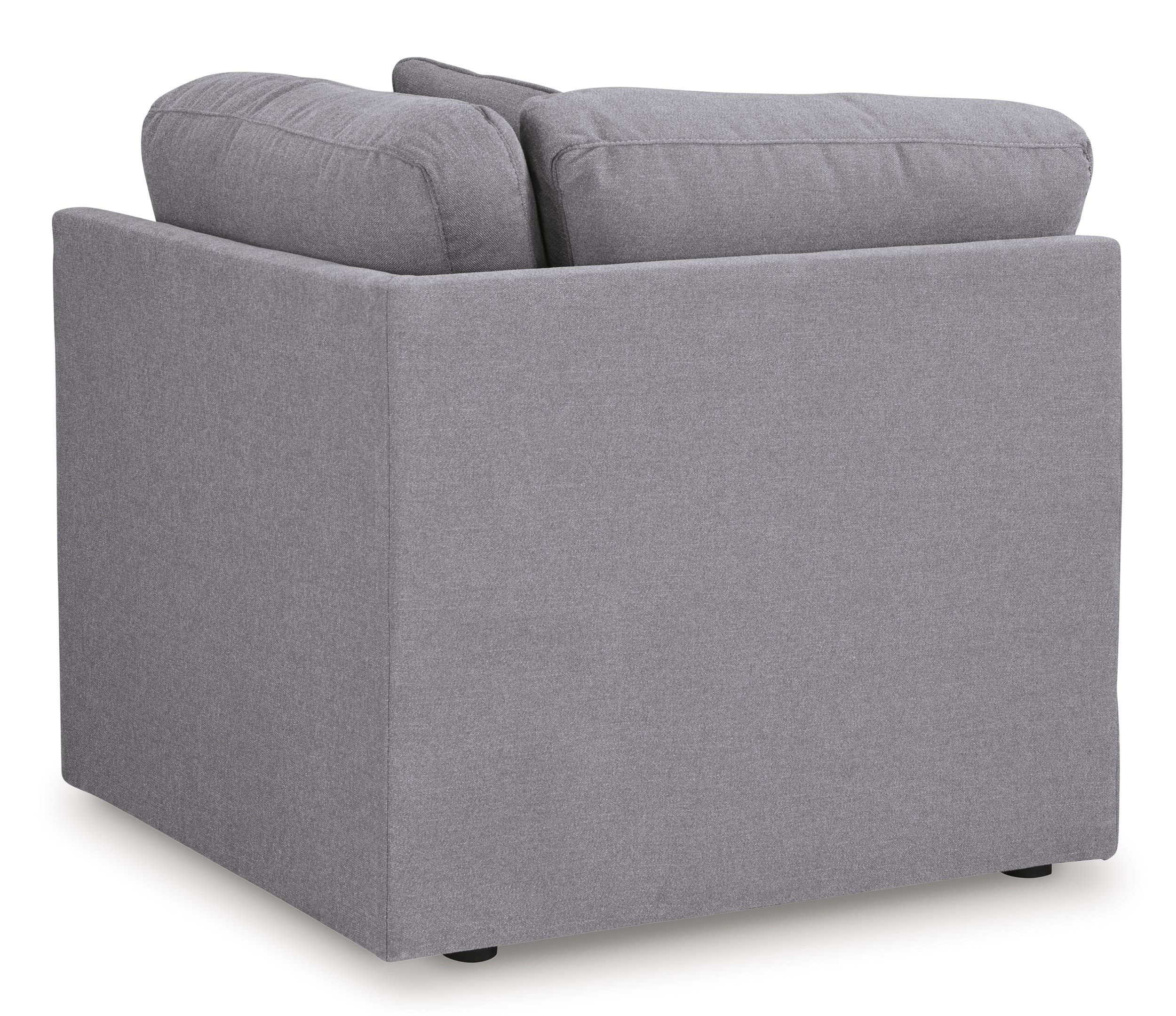 Modmax 7-Piece L-Shaped Polyester Balanced Sectional w/Audio & Storage Consoles