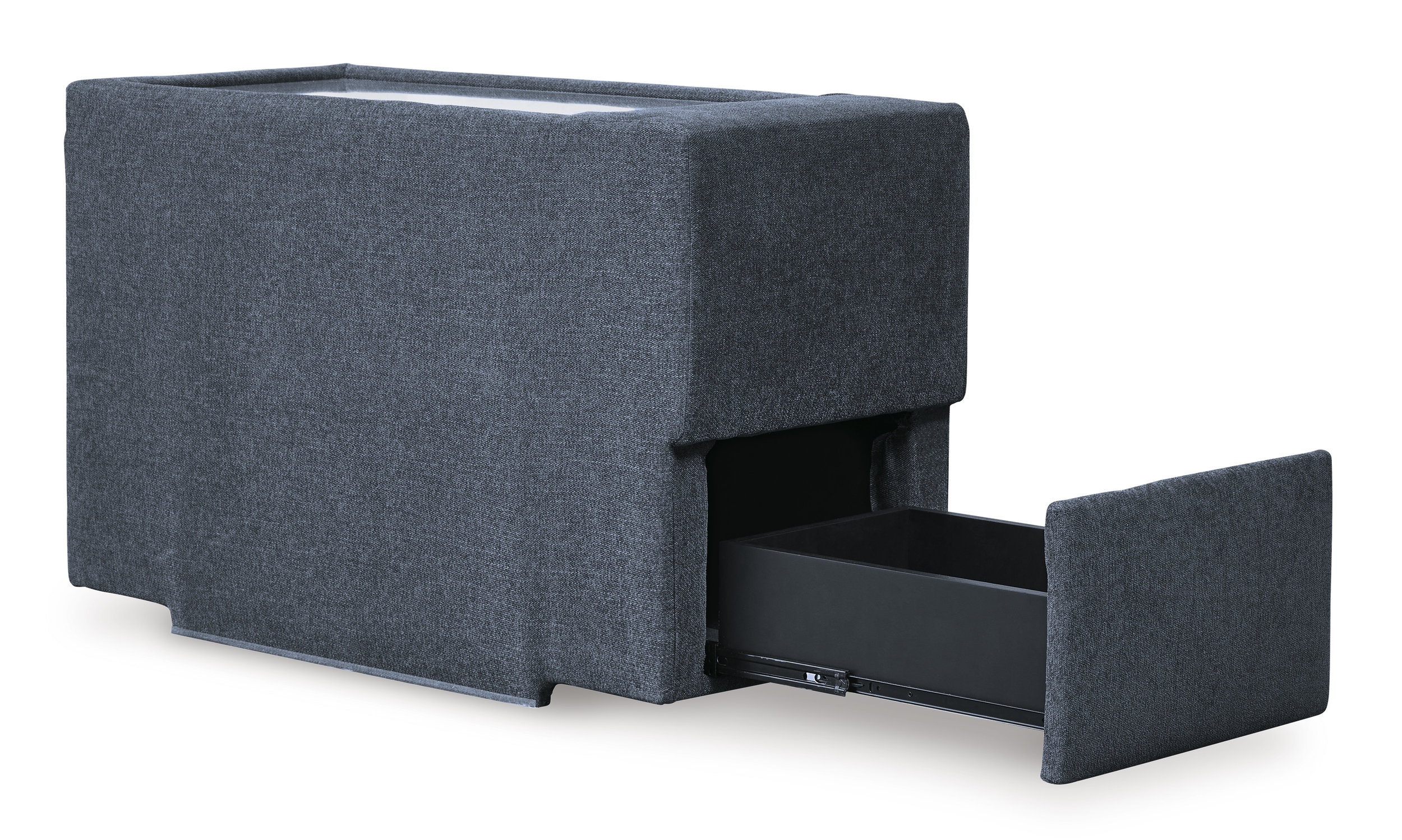 Modmax 8-Piece L-Shaped Polyester Sectional w/Audio & Storage Consoles