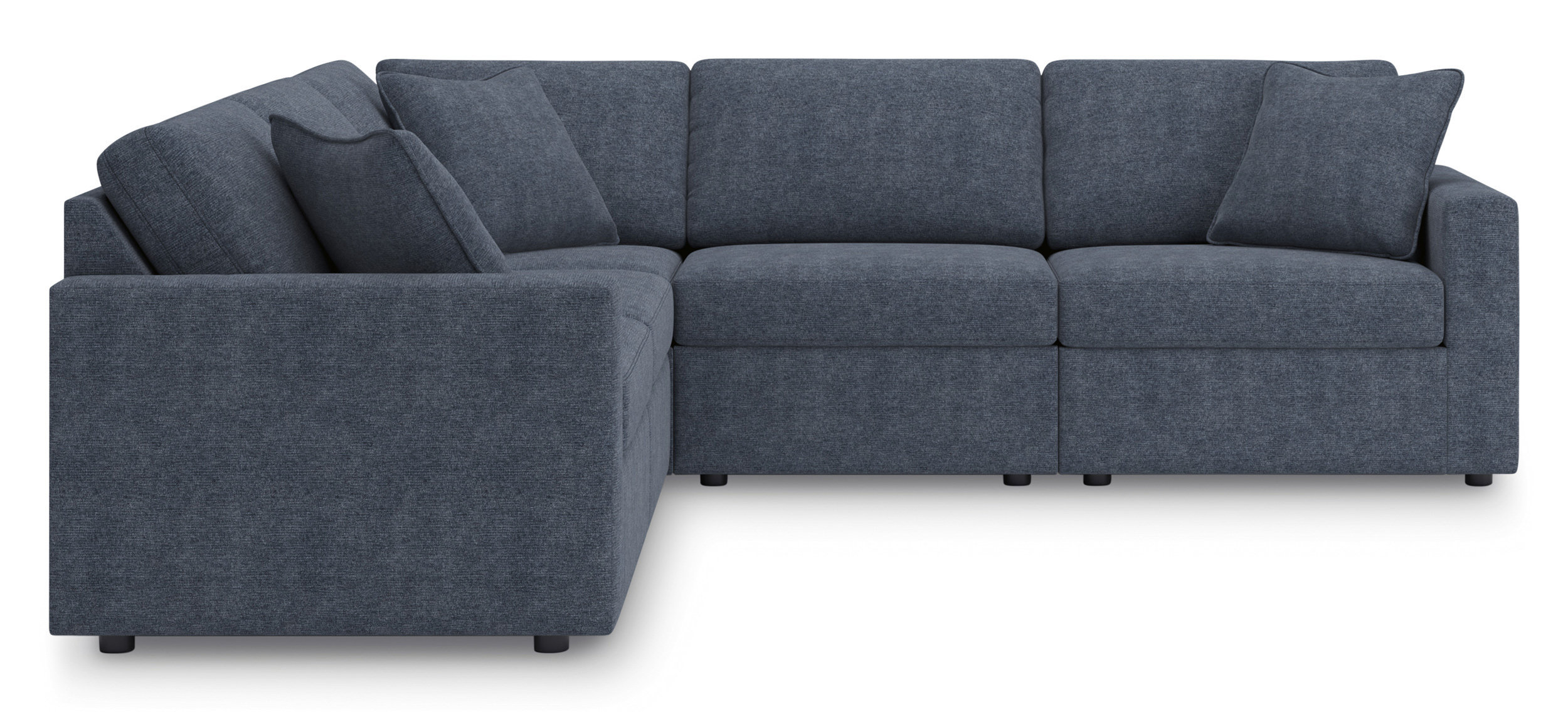 Modmax 5-Piece L-Shaped Polyester Sectional
