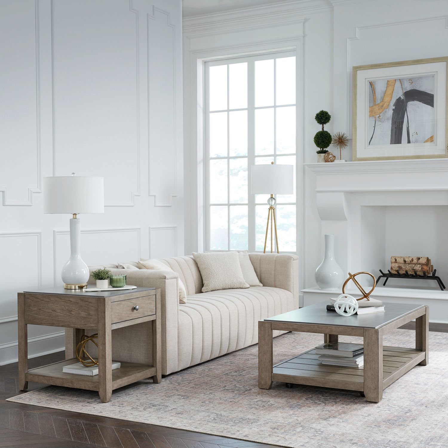 Millstone Rectangular Wood End Table