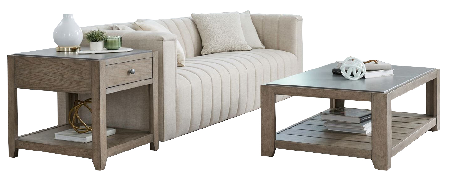 Millstone Wood Cocktail Table Set | 3-Piece | Rustic Pine