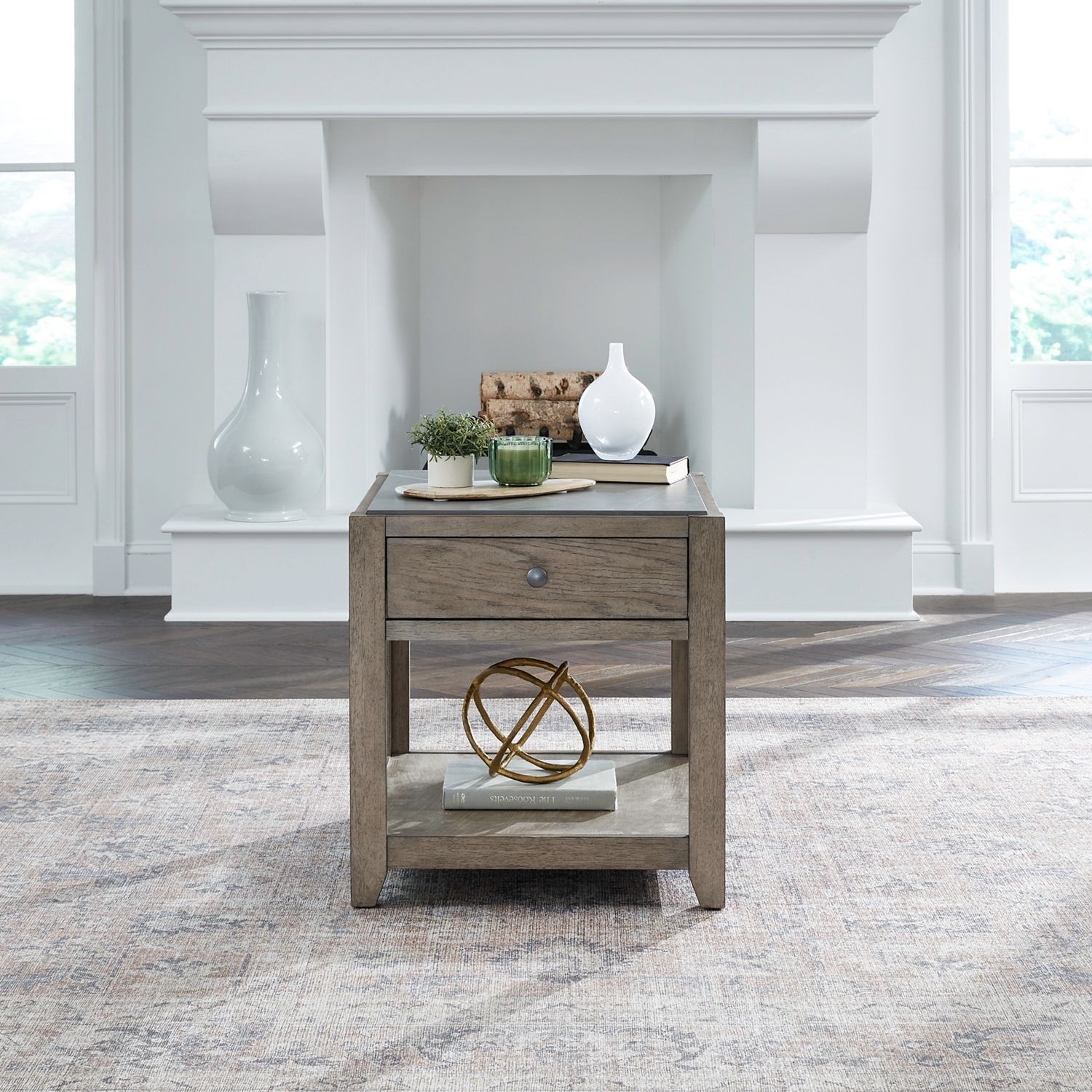 Millstone Rectangular Wood End Table
