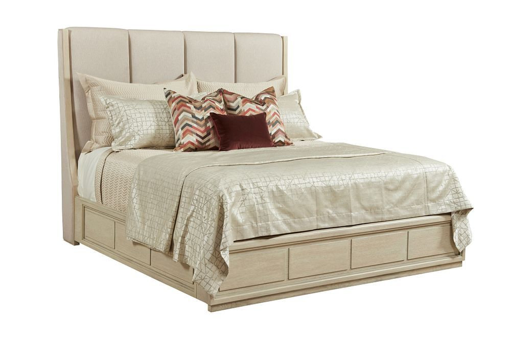 Lenox Siena Fabric/Wood/Metal Platform Bedroom Set
