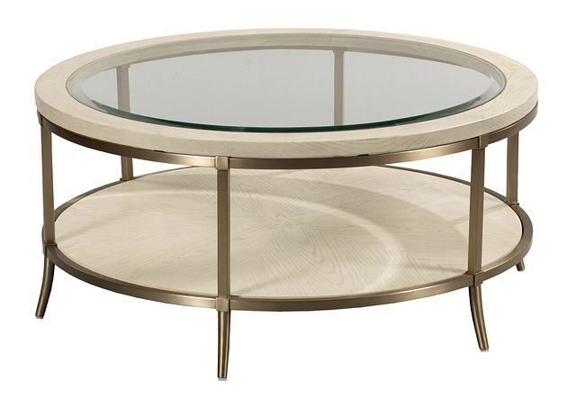 Lenox Monaco Glass/Wood/Metal Coffee Table Set