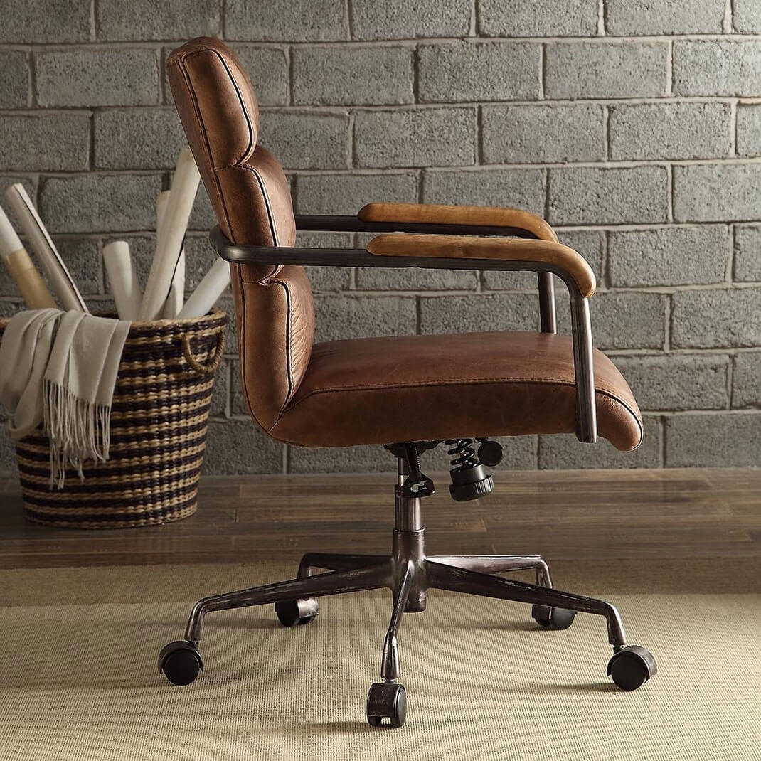 Harith Top Grain Leather Executive Office Chair