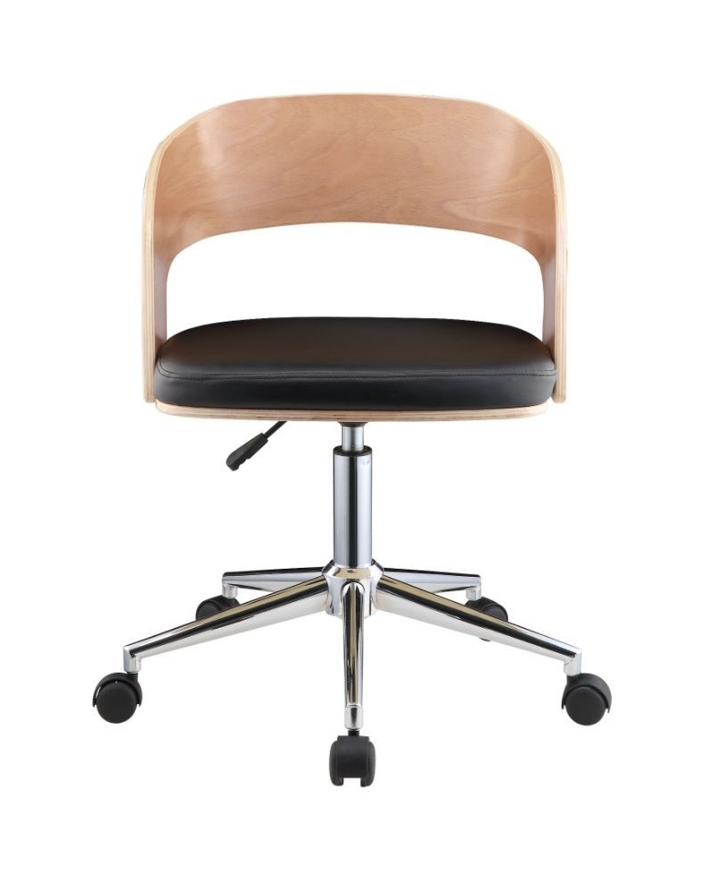 Yoshiko Wood/Leatherette Office Chair