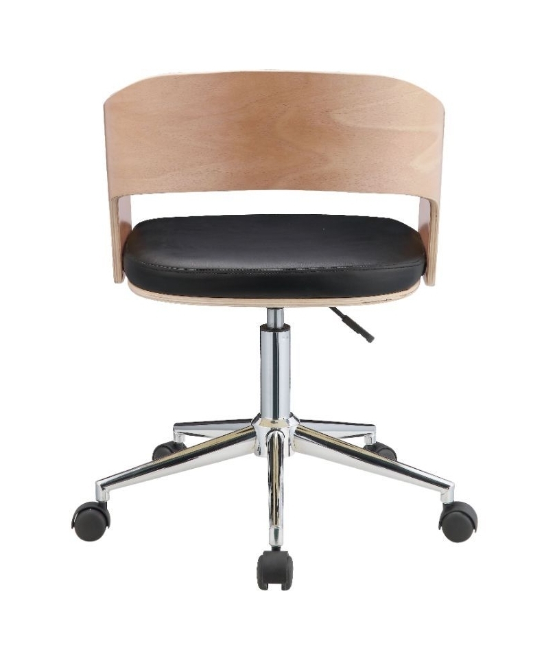Yoshiko Wood/Leatherette Office Chair