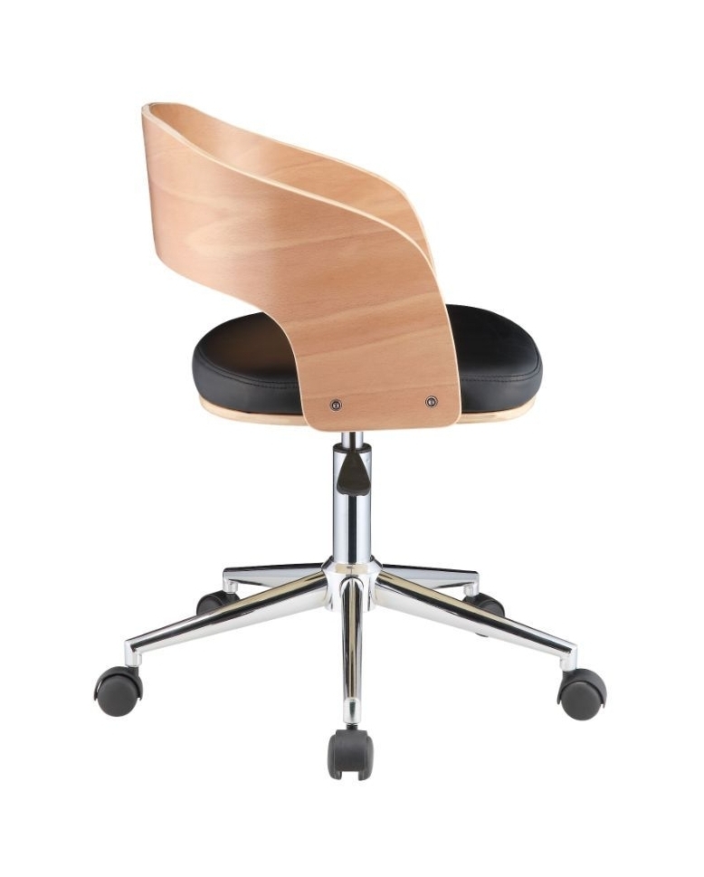 Yoshiko Wood/Leatherette Office Chair
