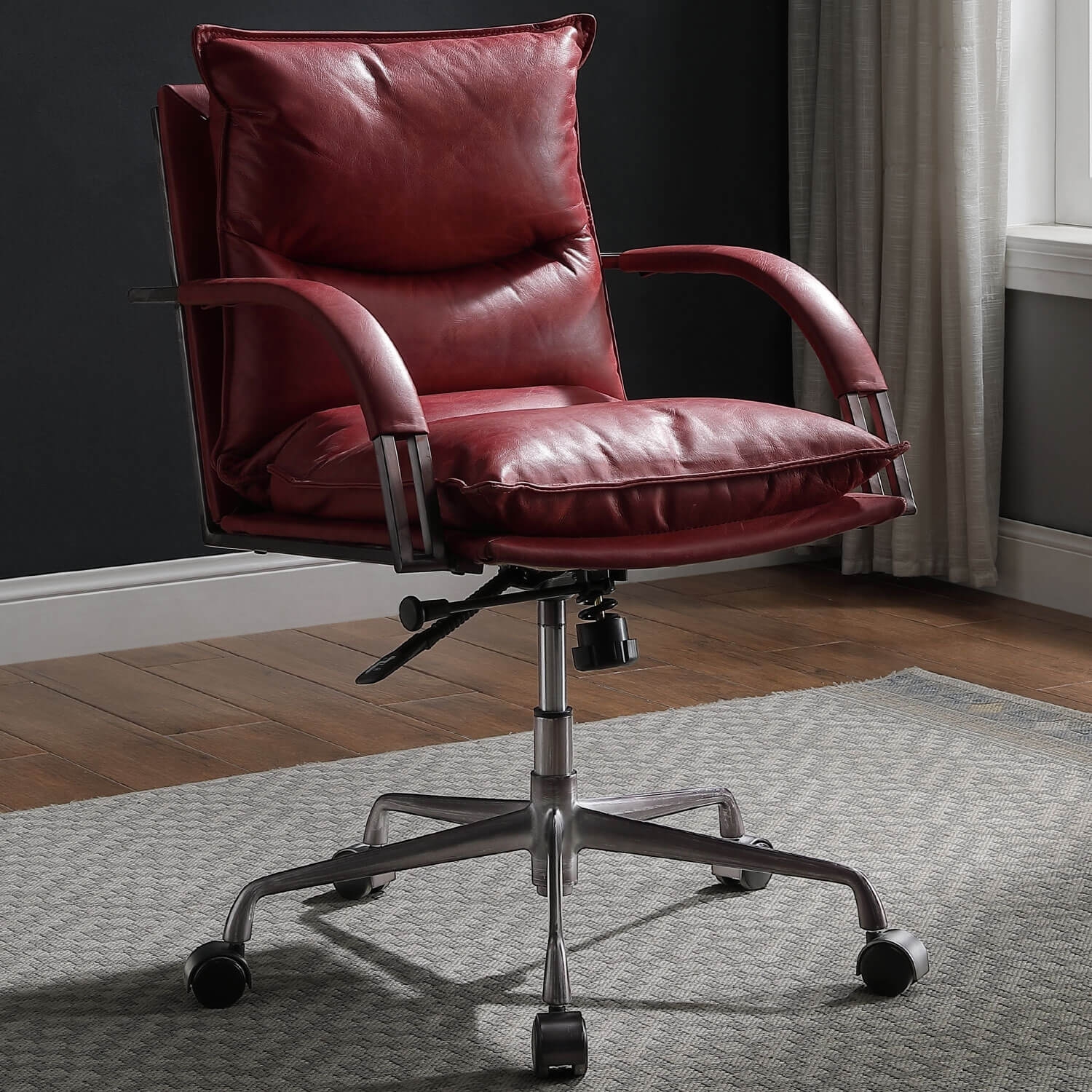 Haggar Top Grain Leather Executive Office Chair