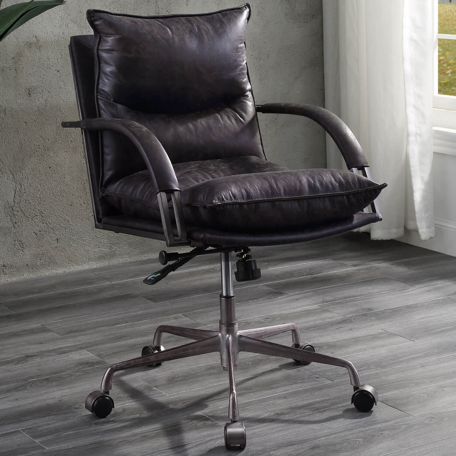 Haggar Top Grain Leather Executive Office Chair