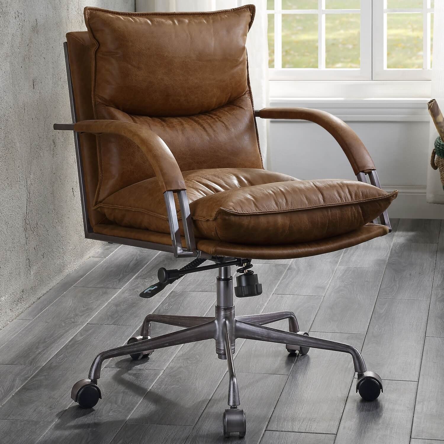 Haggar Top Grain Leather Executive Office Chair