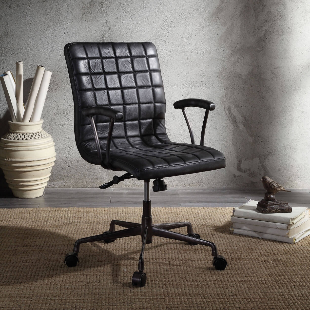Barack Top Grain Leather Executive Office Chair