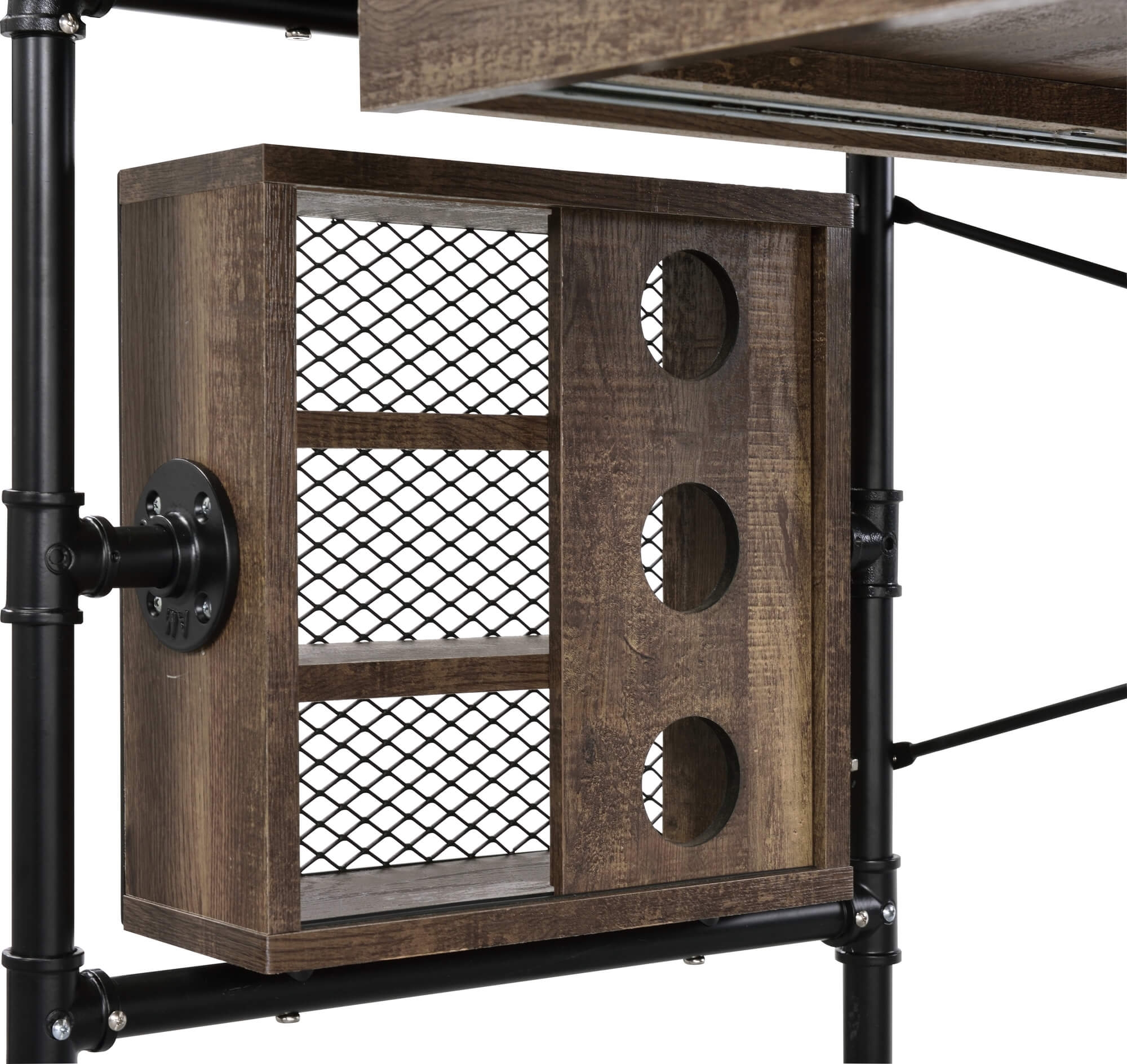 Endang Wood/Metal Writing Desk