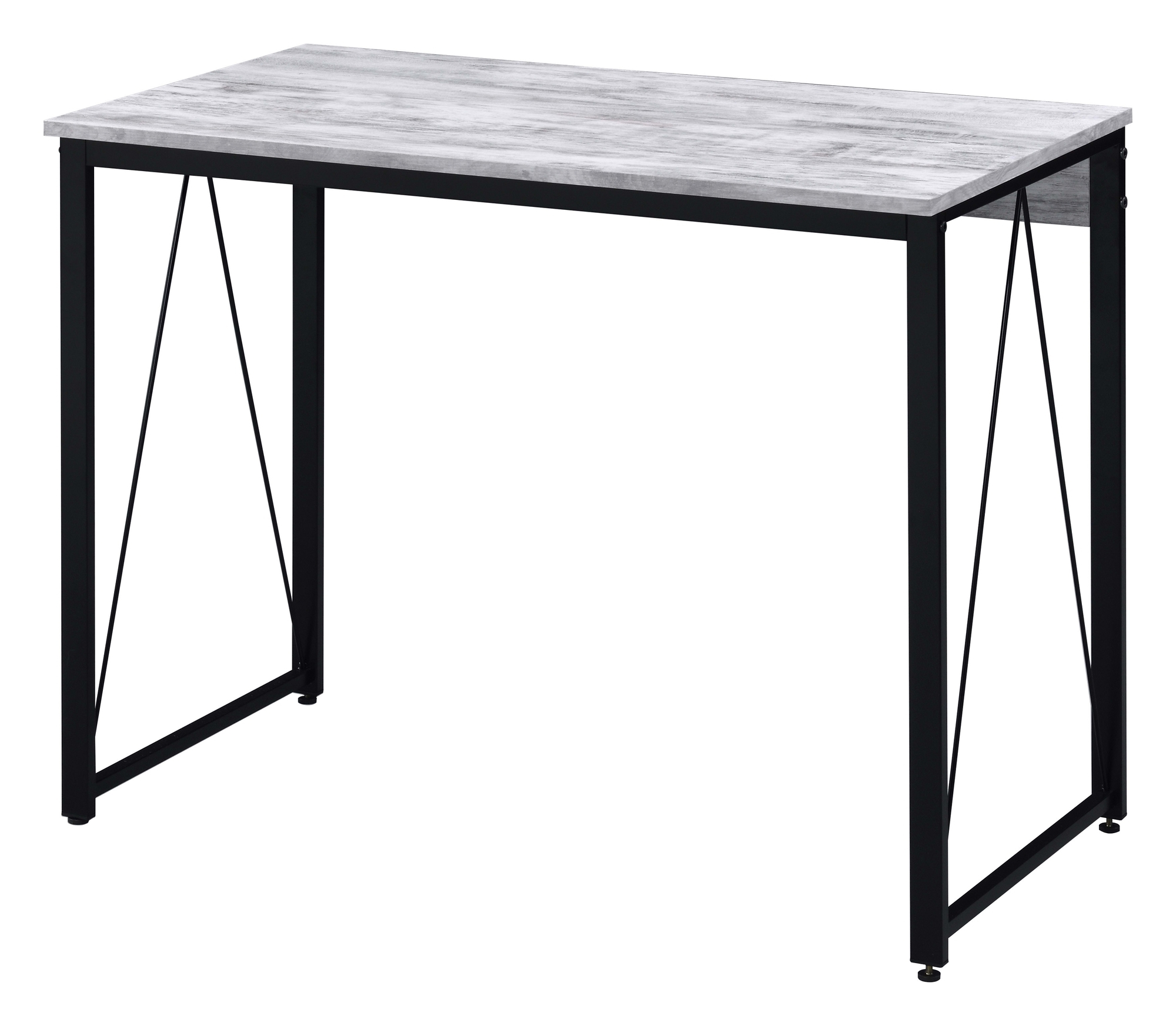 Zaidin Wood Veneer/Metal Writing Desk