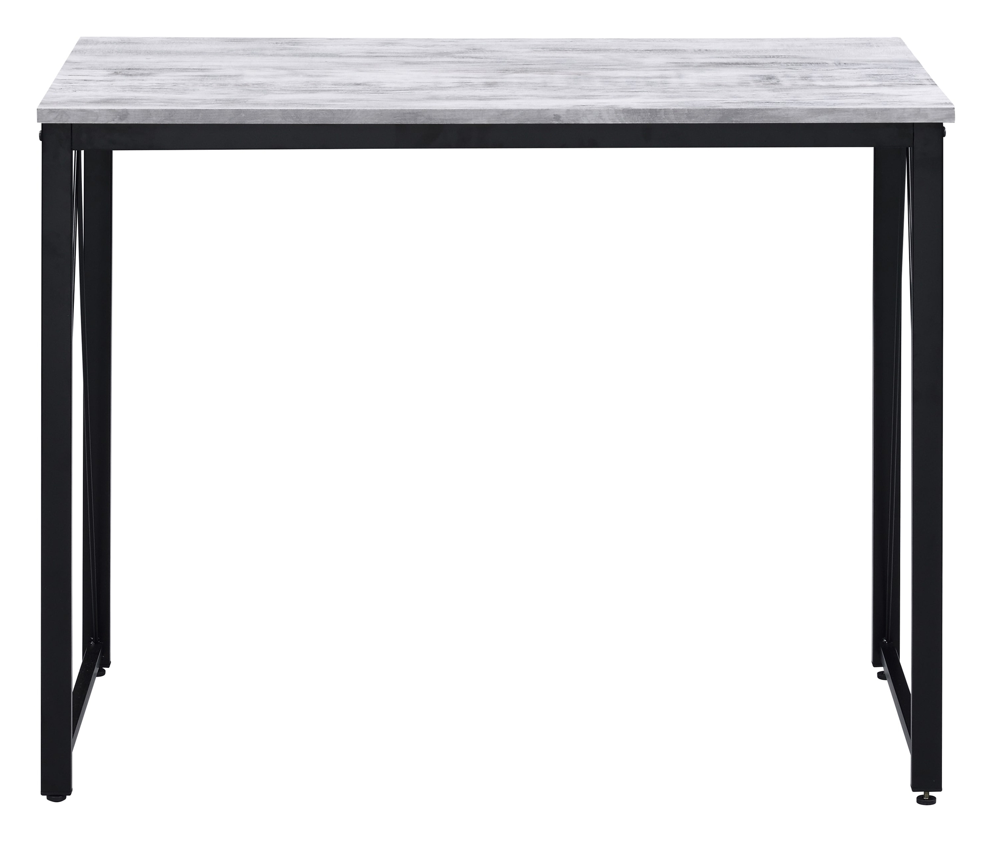 Zaidin Wood Veneer/Metal Writing Desk