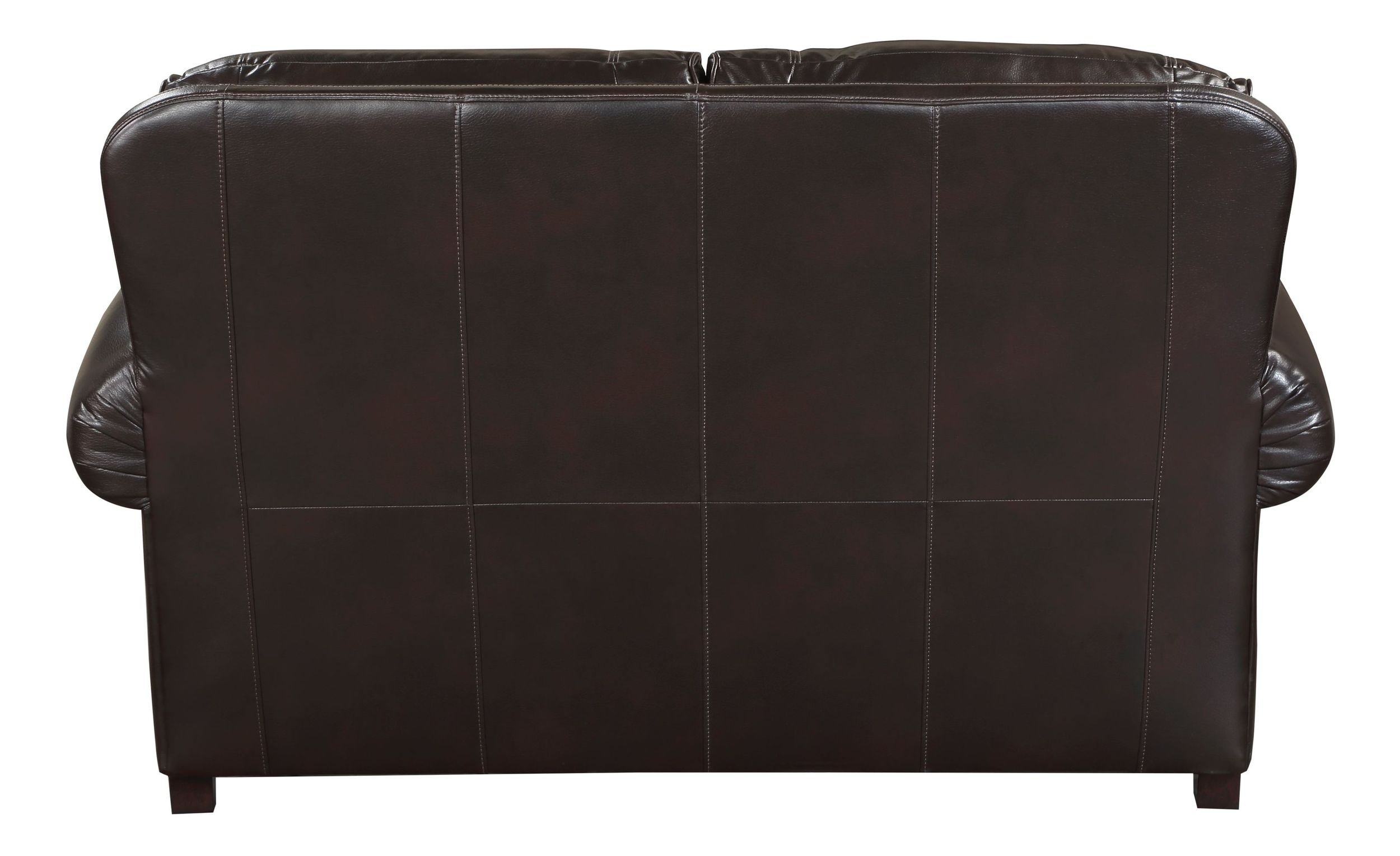 Milford Faux Leather Loveseat